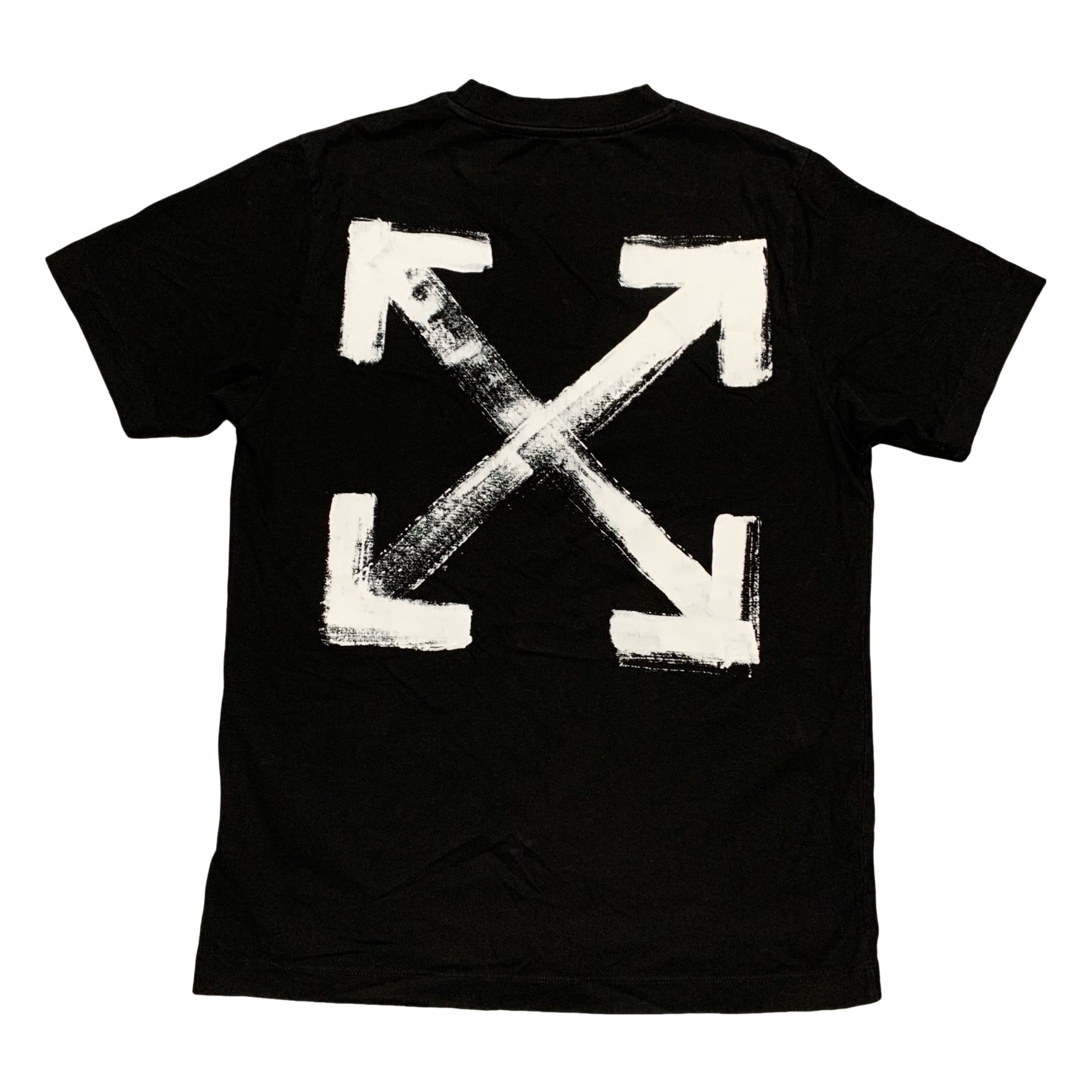 Off White Small Paint Arrows Black Tee Virgil Abloh
