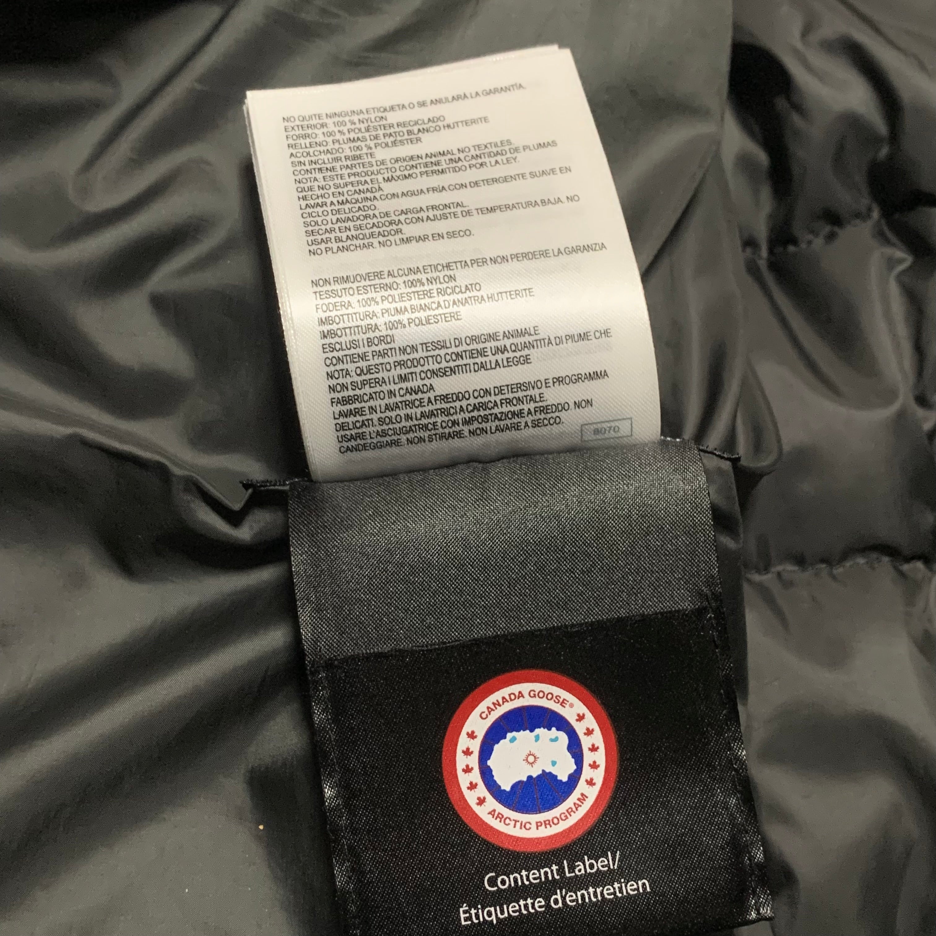 Canada Goose Small Puffer Jacket Black Brookvale Hooded Jacket