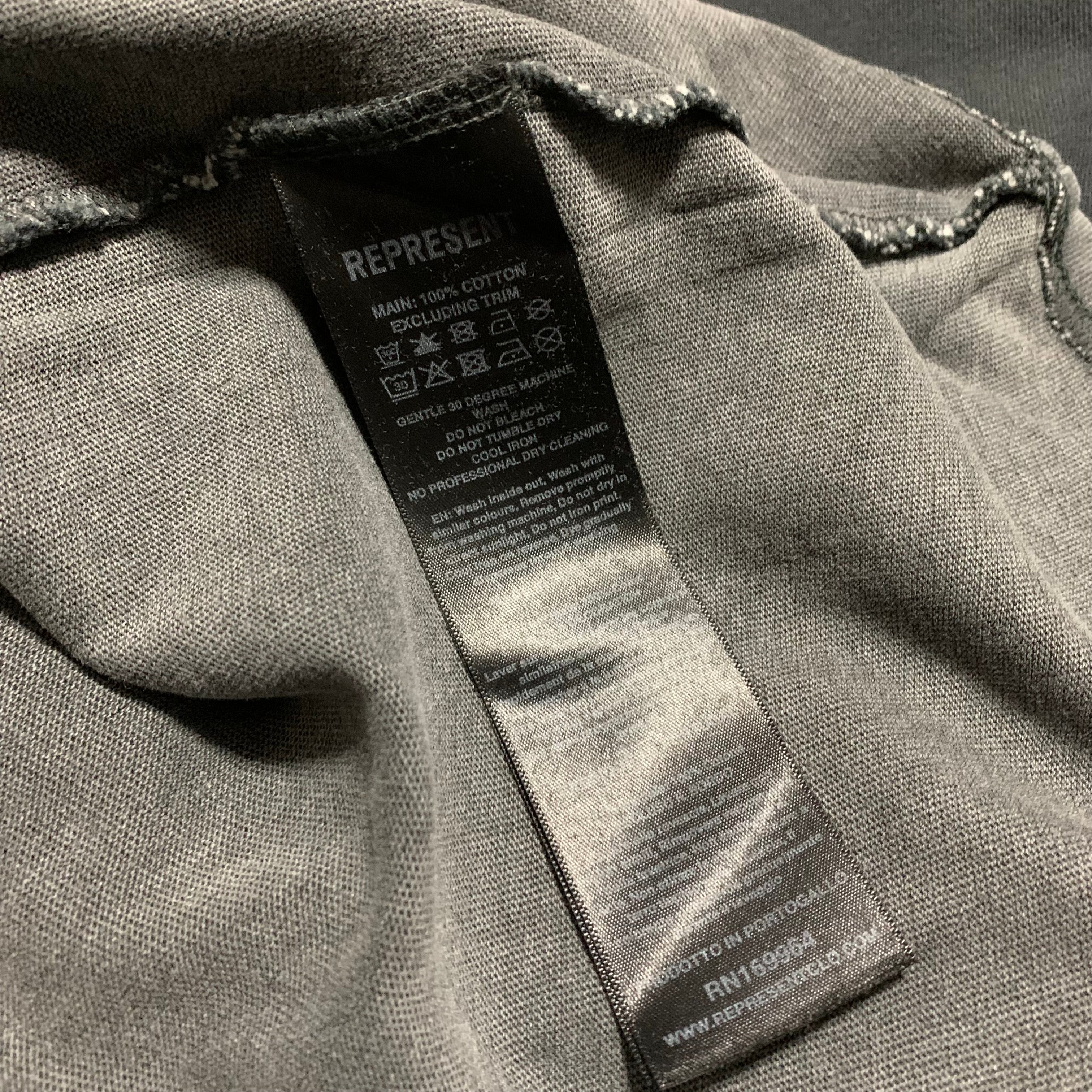 Represent Medium Reign In Pain Vintage Black Tee Spirit Reaper