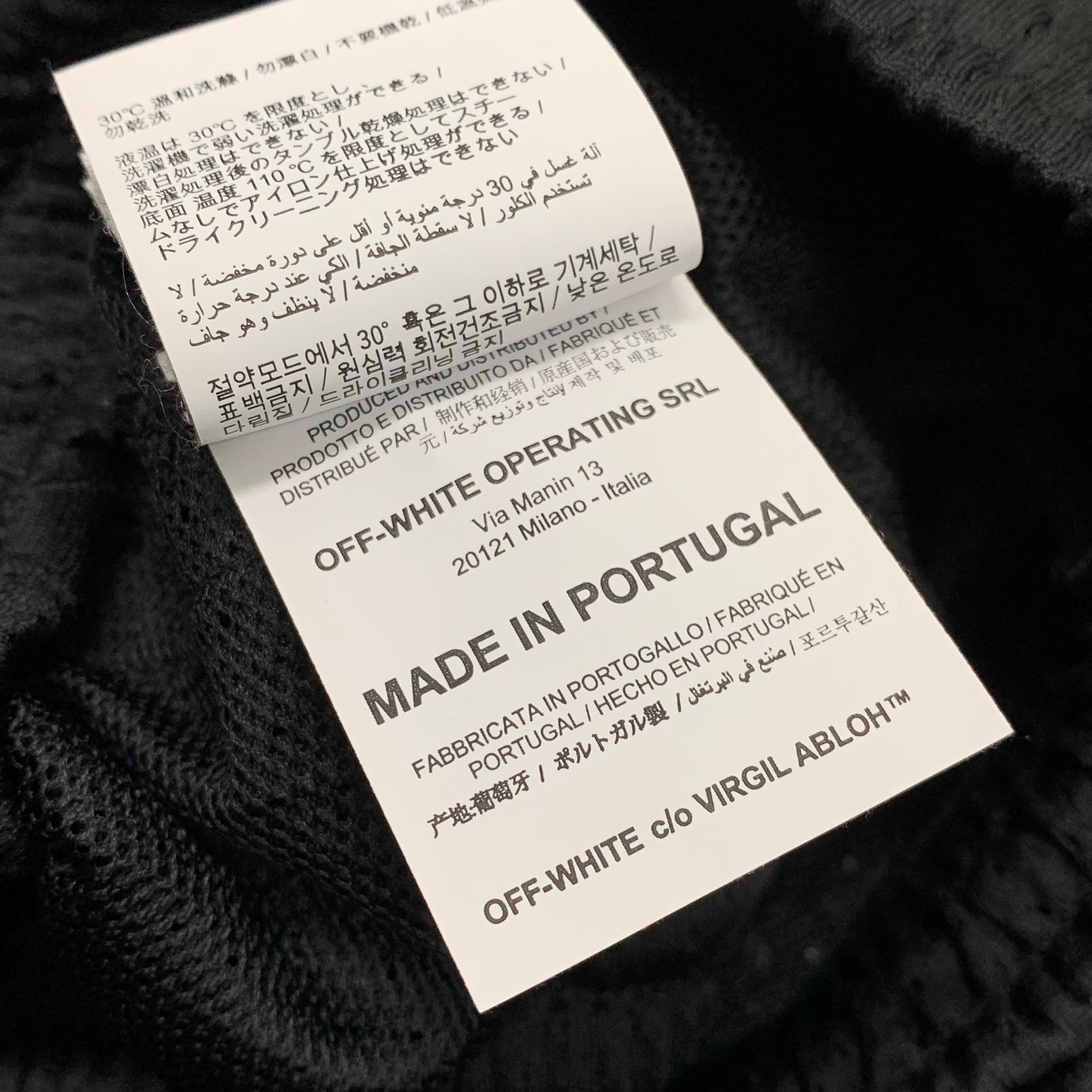 Off White Medium Diag Black Mesh Shorts Bottoms Virgil Abloh