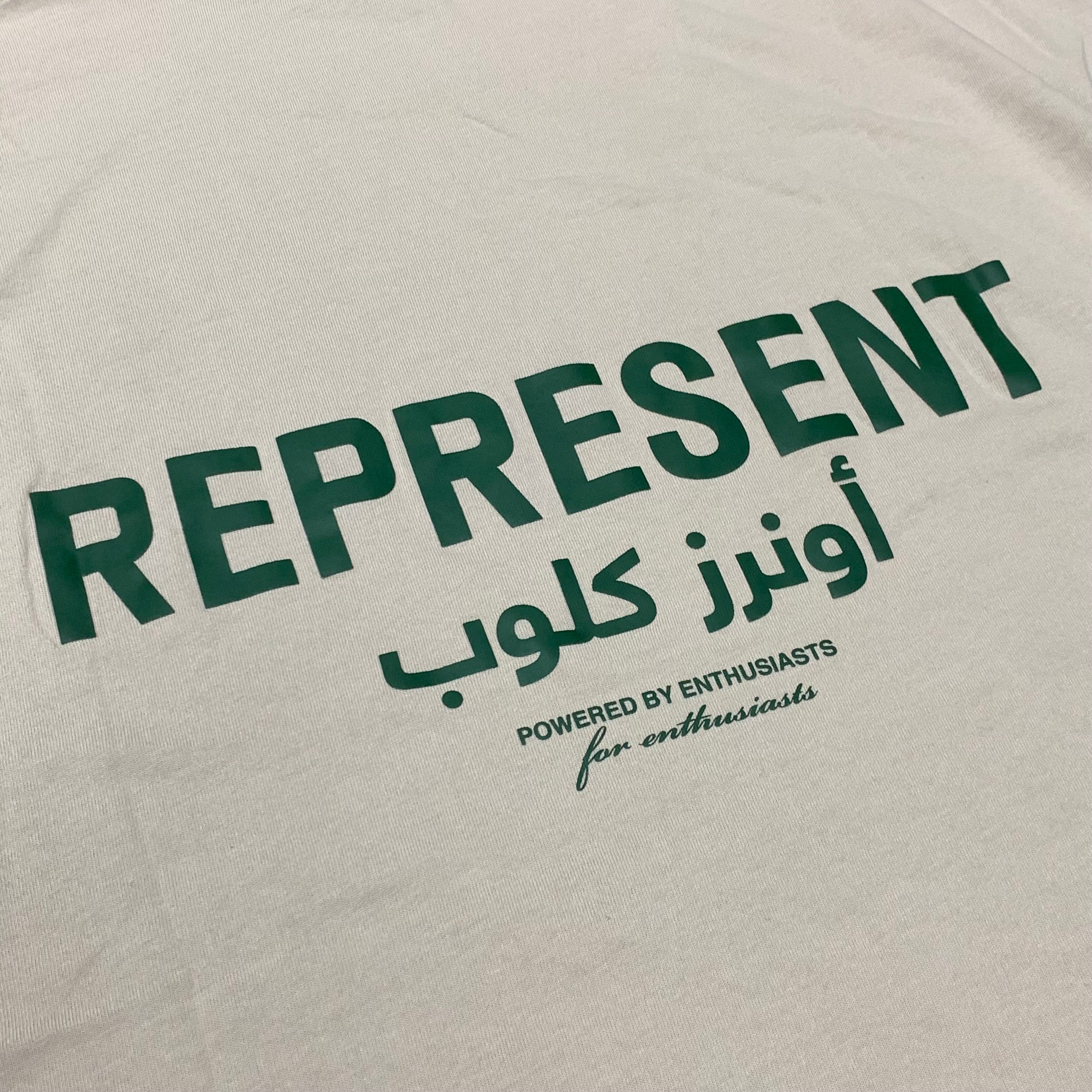 Represent Medium Tee Arabic Owners Club Beige T-Shirt