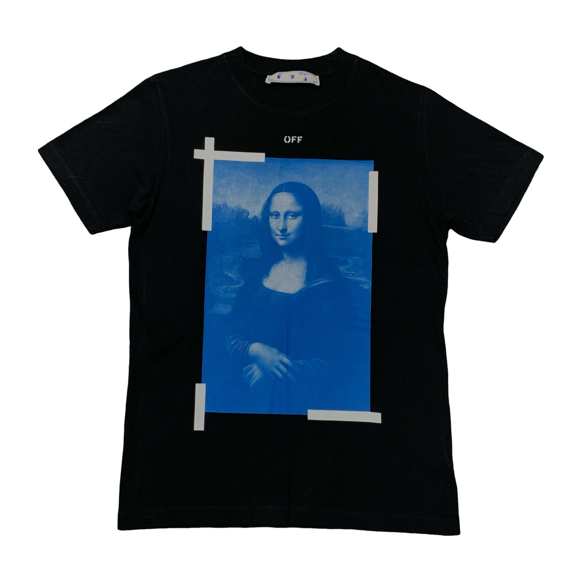 Off White Medium Tee Mona Lisa Arrows Black T-Shirt Virgil Abloh