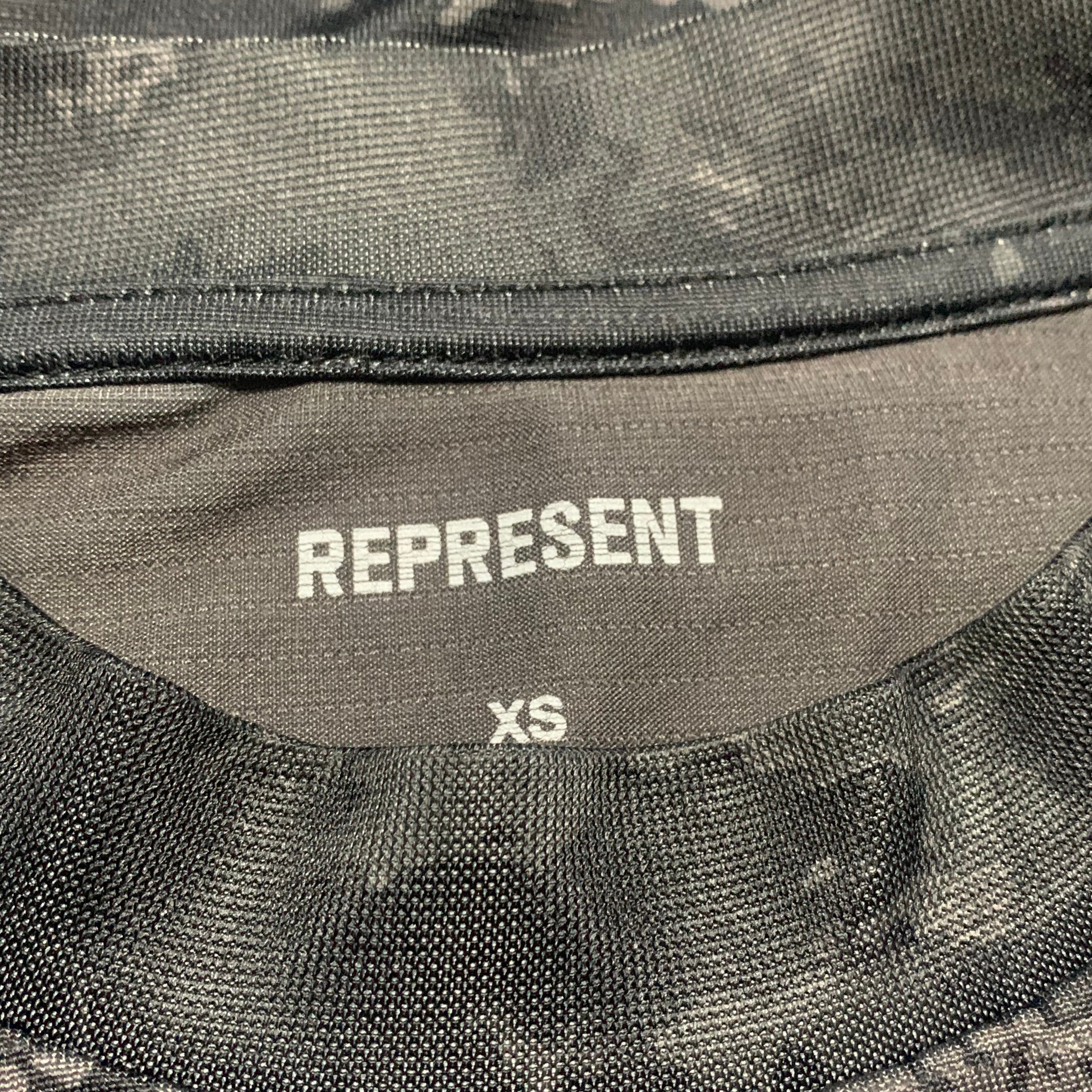 Represent XS Team 247 Black Camo Gym Tee Top
