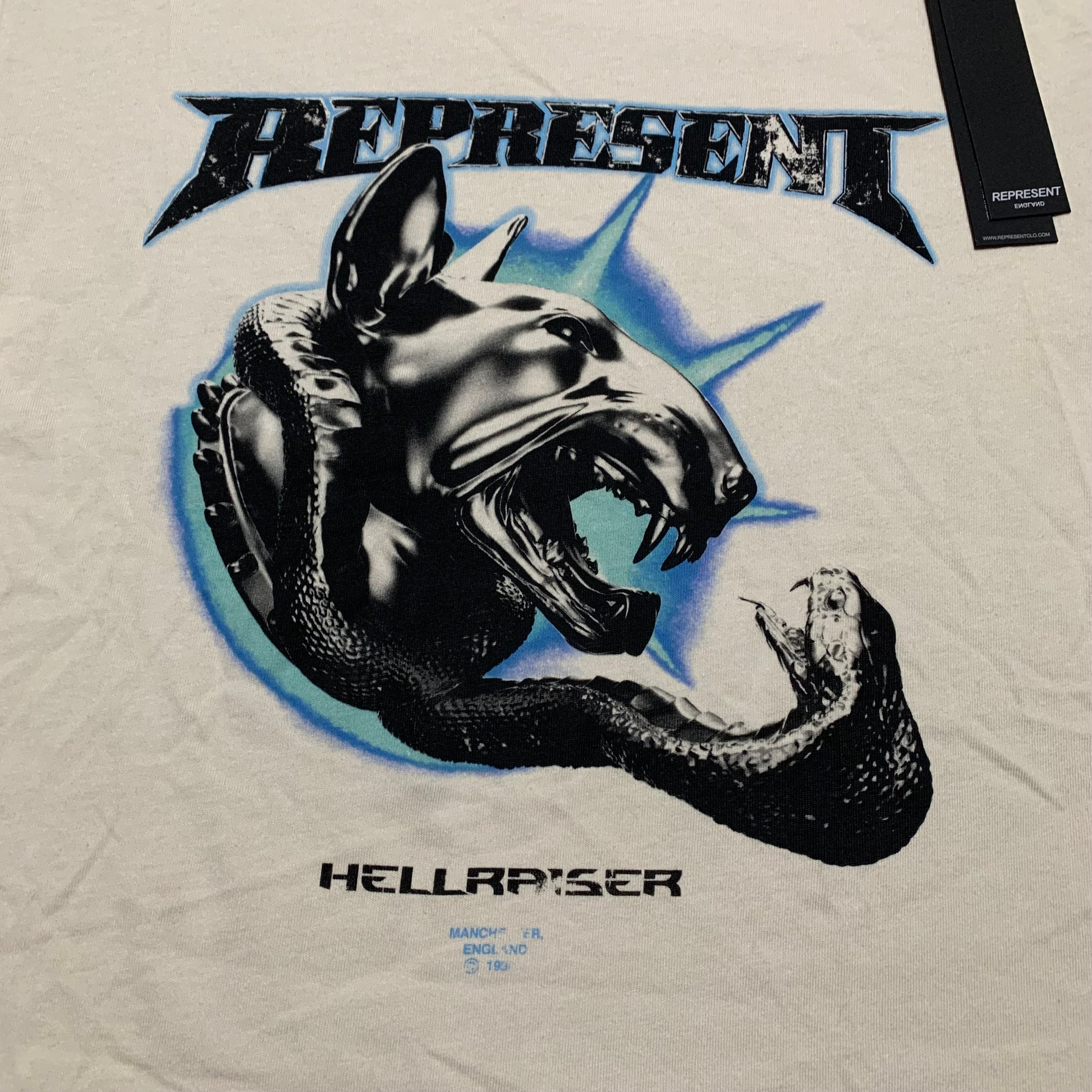 Represent XS Hellraiser Vintage White Tee Hell Raiser