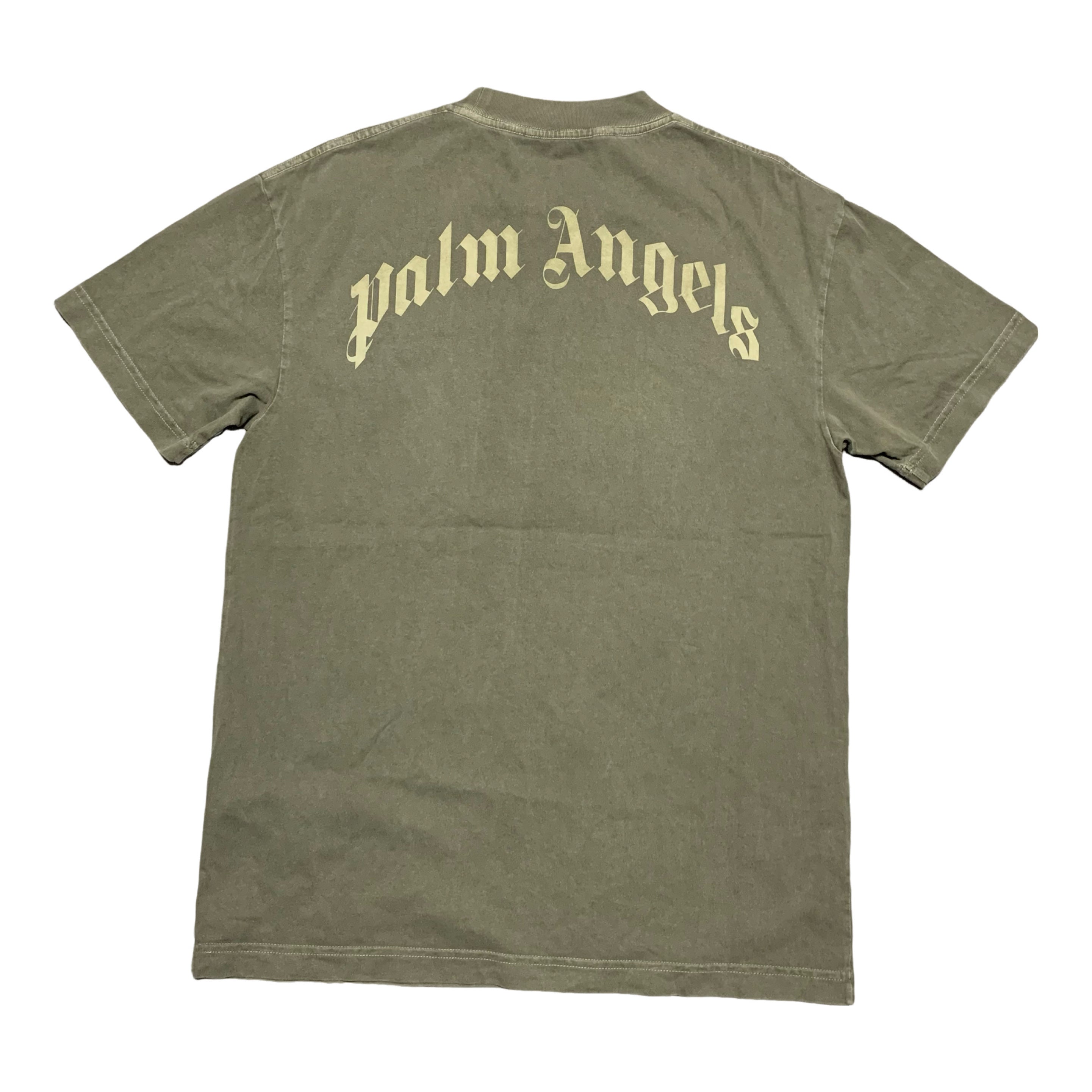 Palm Angels Medium Kill The Bear Green Tee