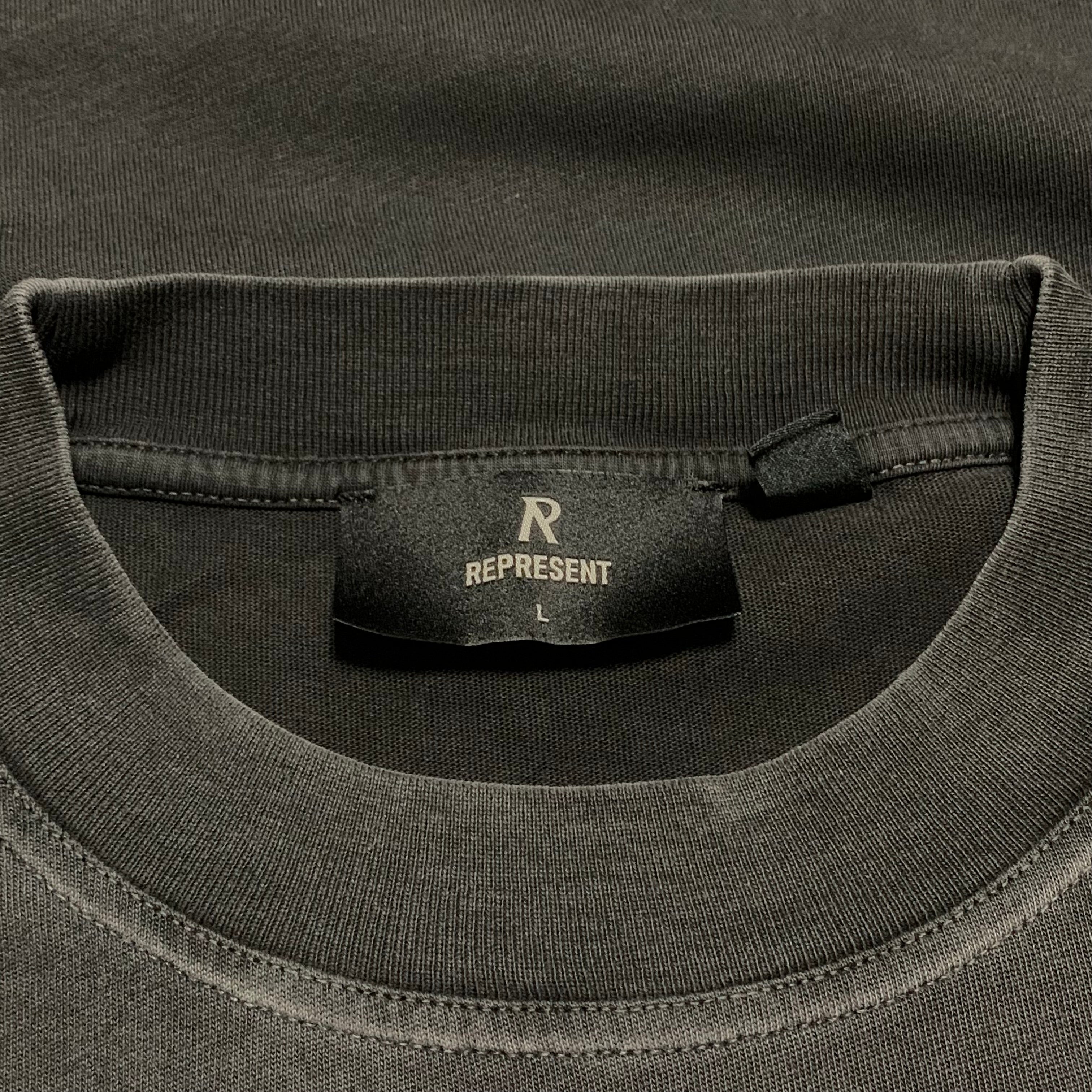 Represent Large Owners Club Stained Black Tee