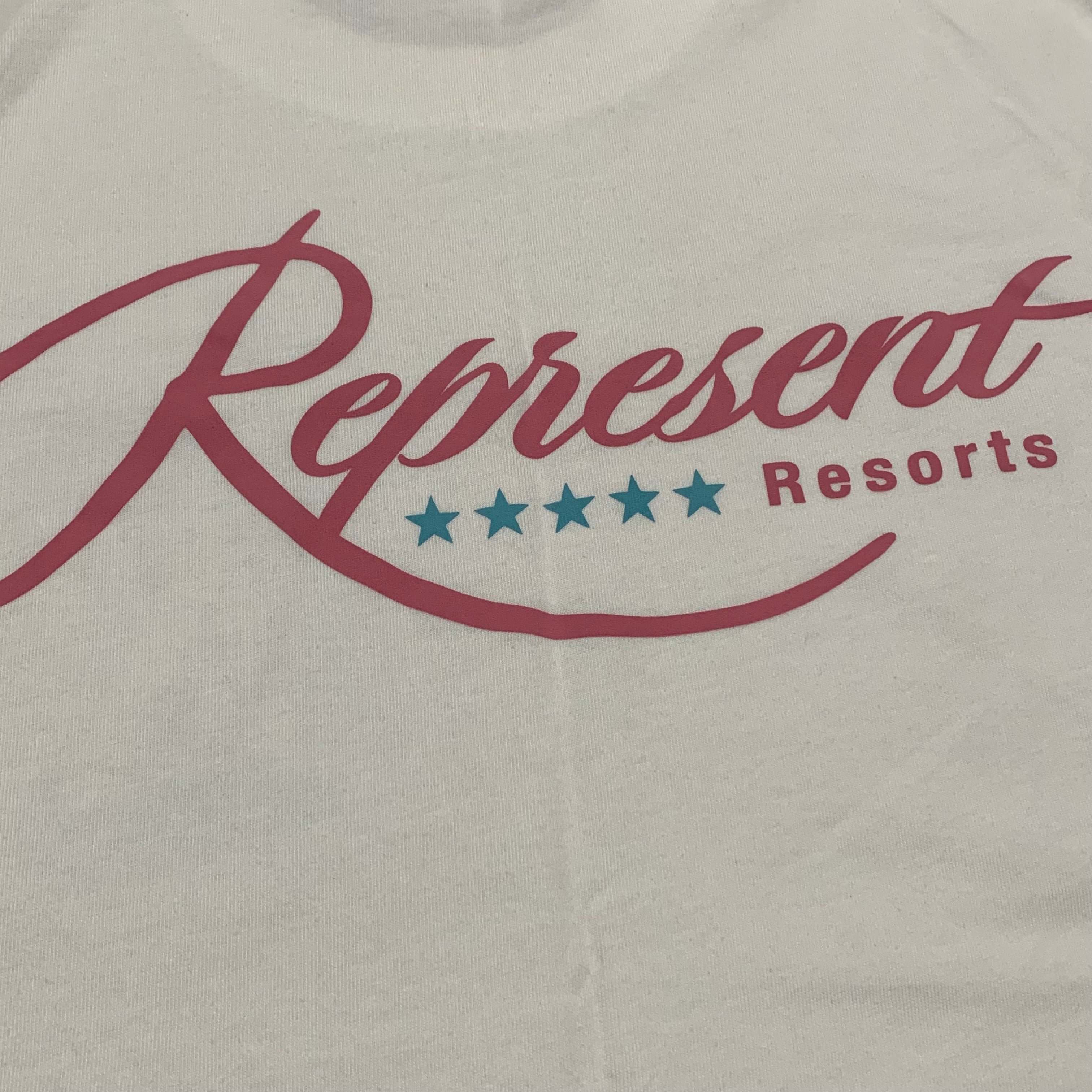 Represent Small Resorts Flat White Tee