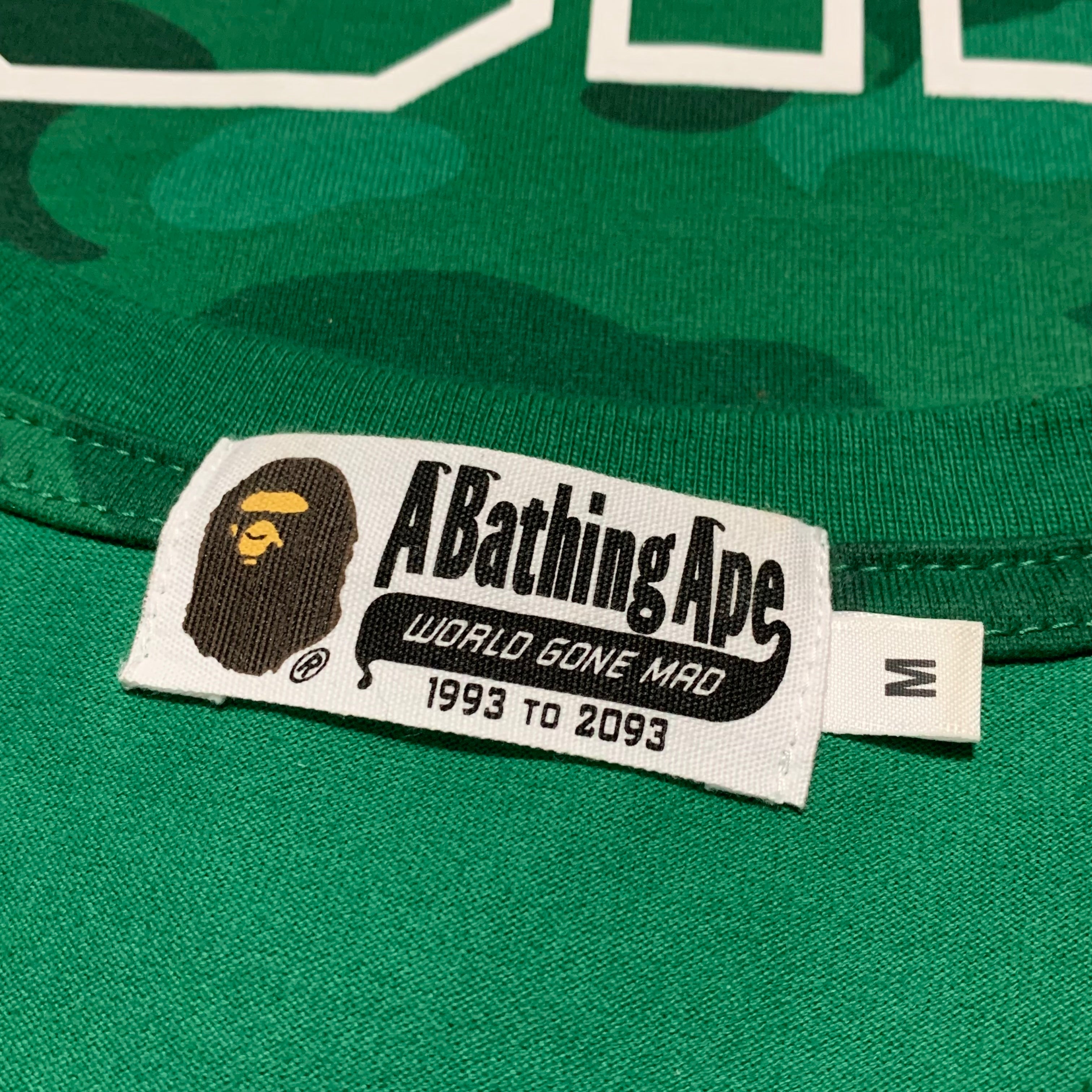 Bape Medium Shark Green Camo Tee A Bathing Ape