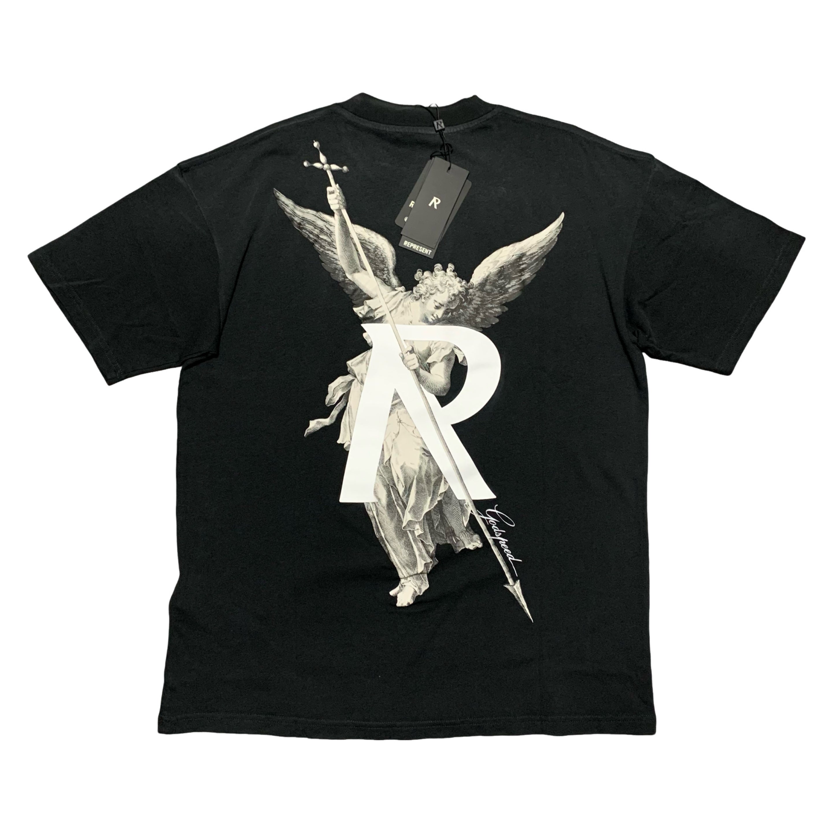 Represent XS Archangel Stained Black Tee