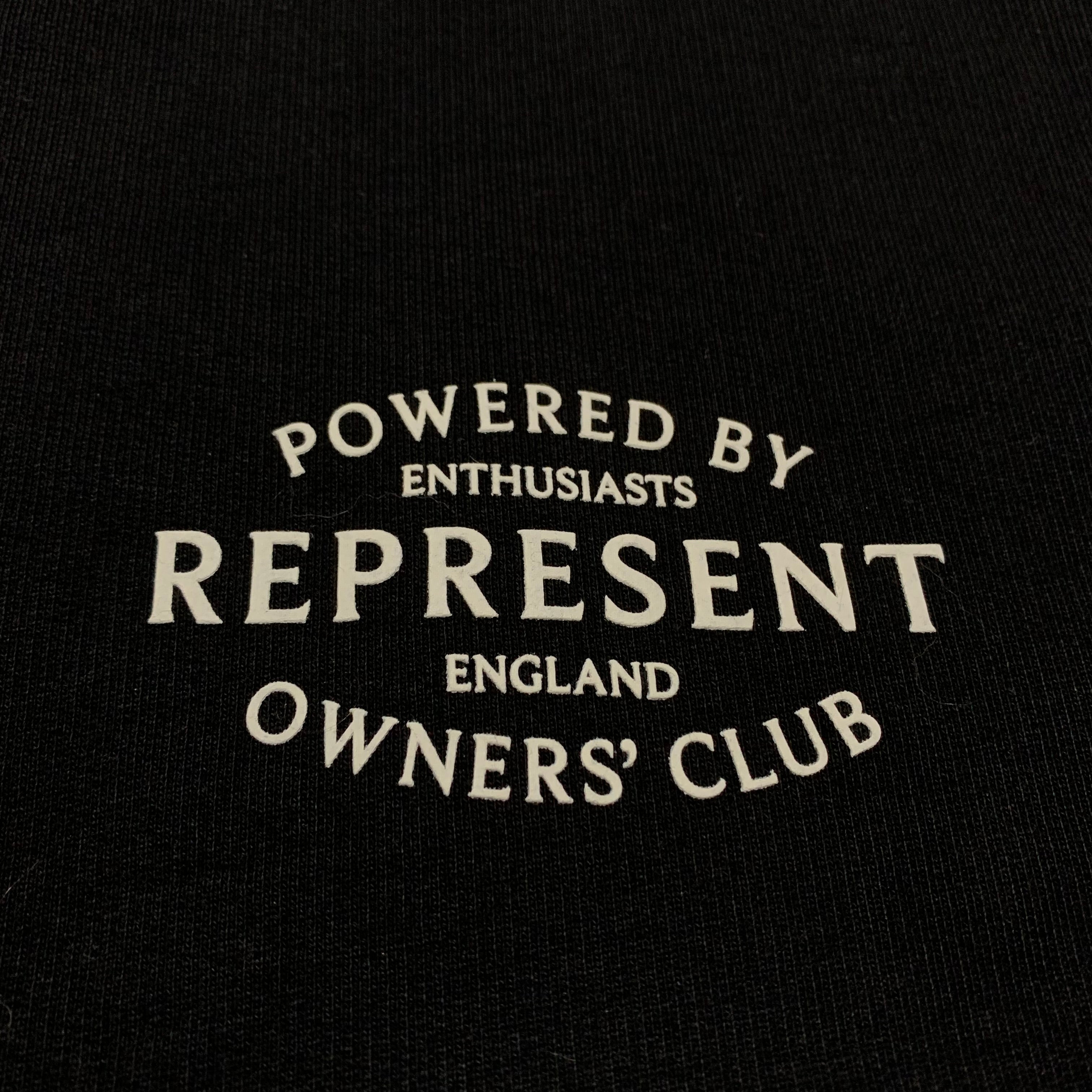 Represent XXS Owners Club Stamp Jet Black Sweater Sweatshirt Crewneck