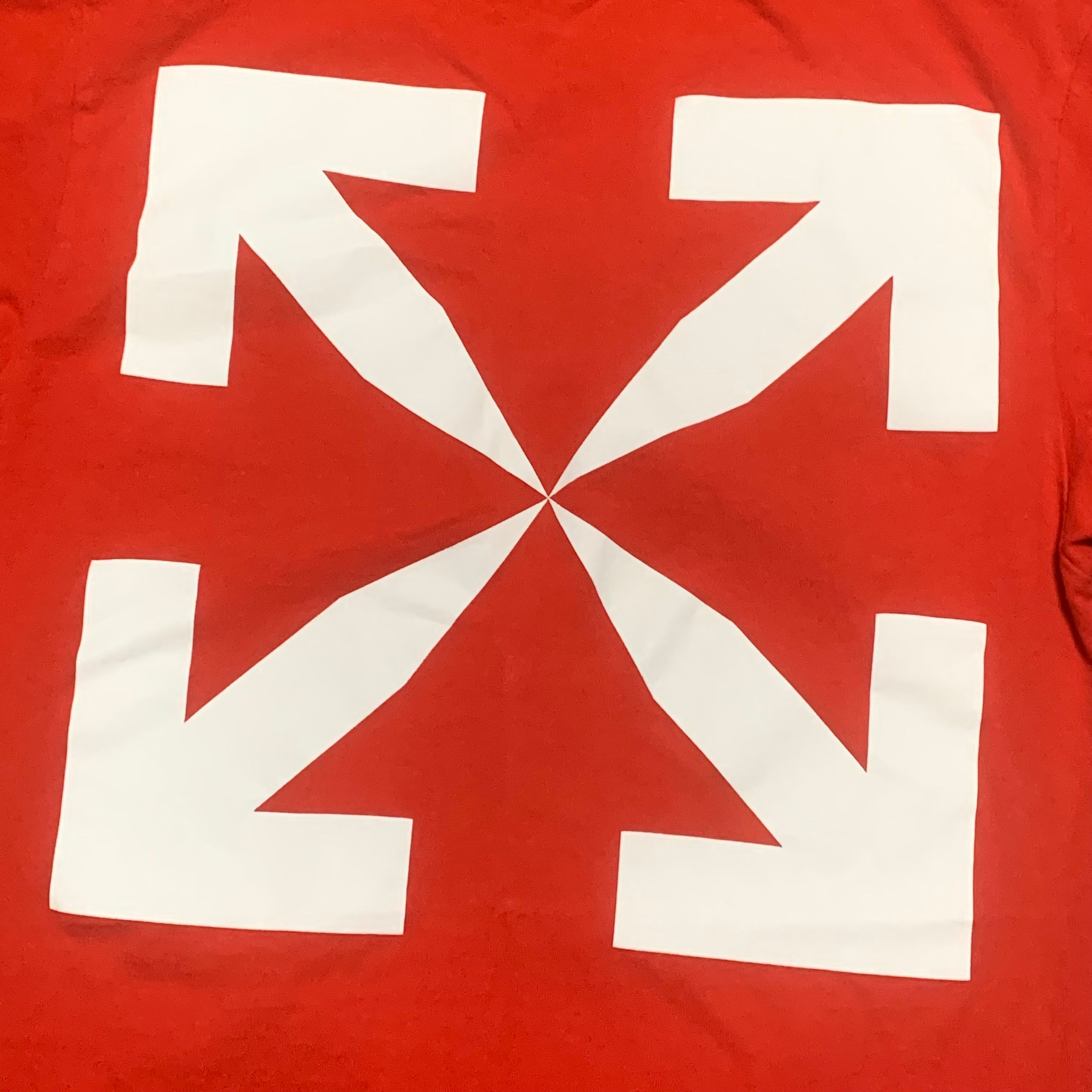 Off White Small Mona Lisa Arrows Red Tee Virgil Abloh
