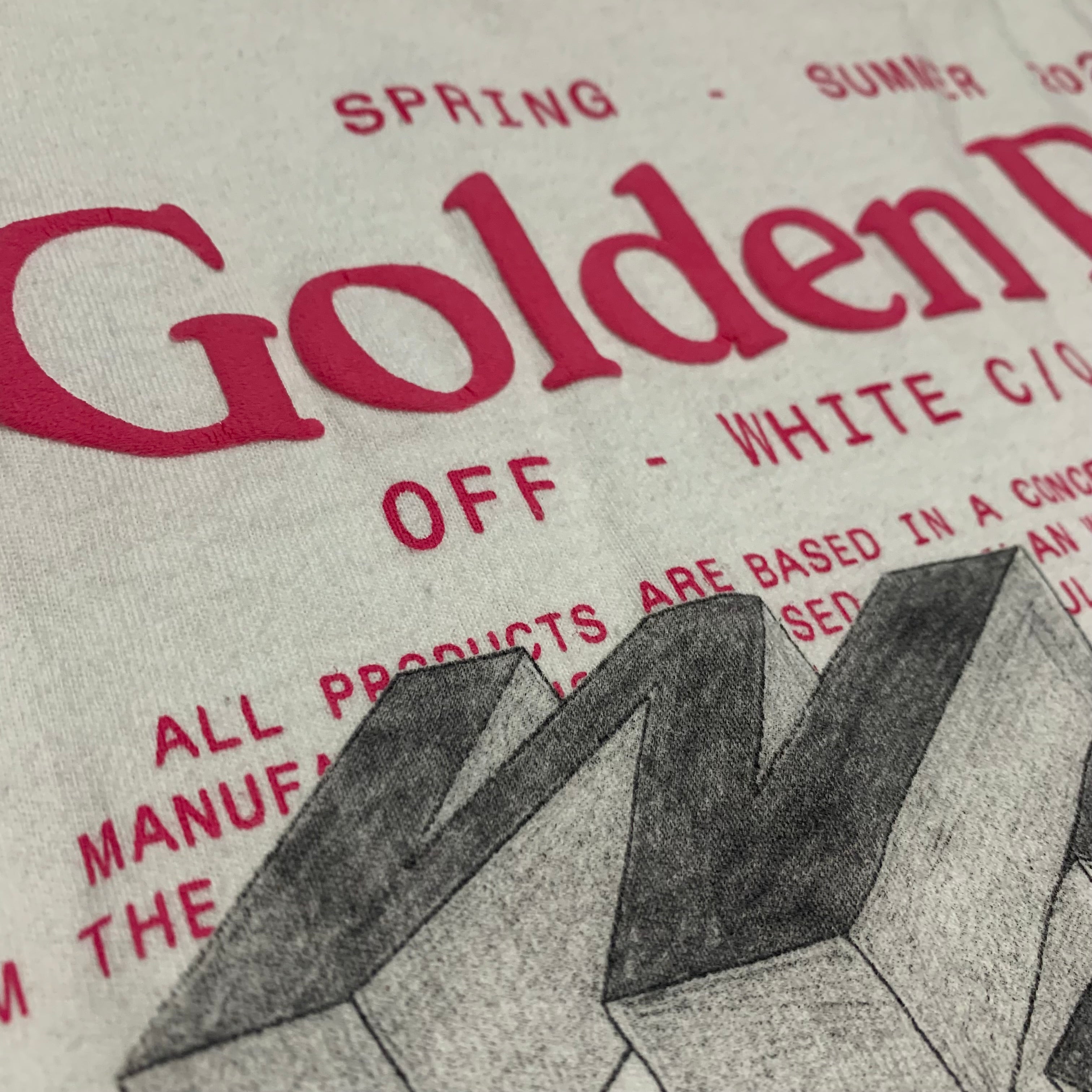 Off White Medium Golden Ratio Arrows White Tee Virgil Abloh 2020