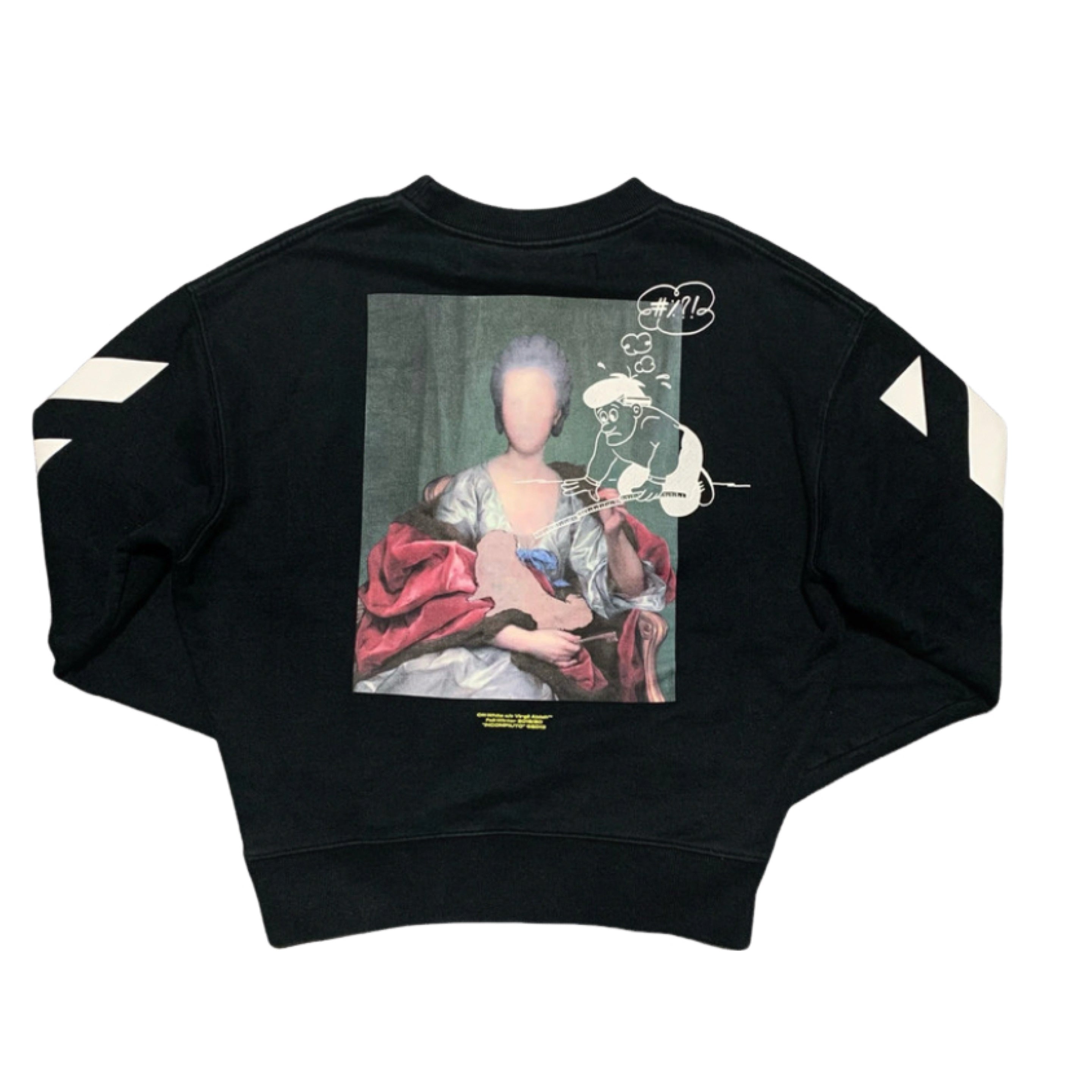 Off White XXS Mariana Silva Painting Black Sweatshirt Crewneck Virgil Abloh