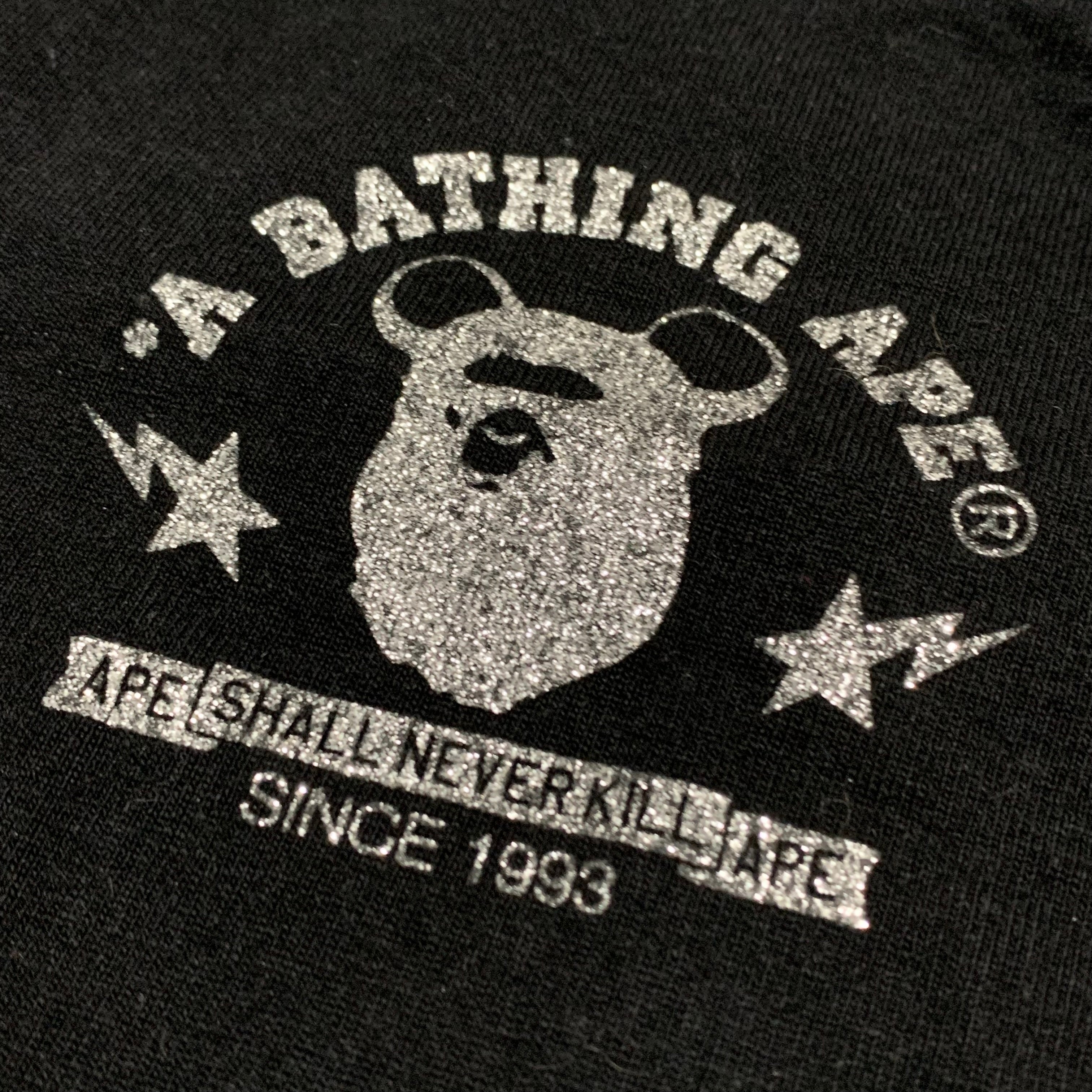 Bape Large Medicom Toy Bearbrick Black Tee A Bathing Ape 2018