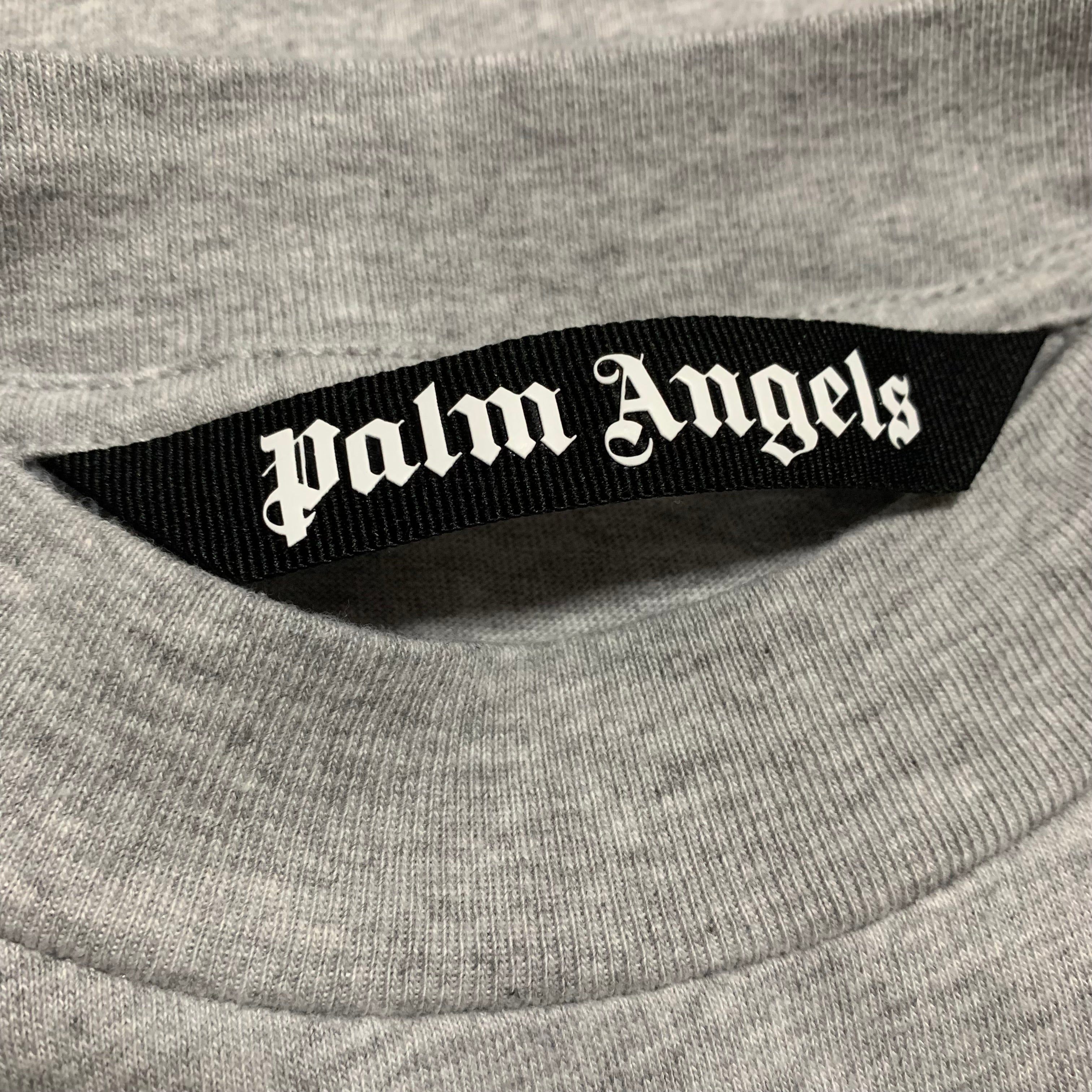 Palm Angels Small Logo Classic Grey Tee
