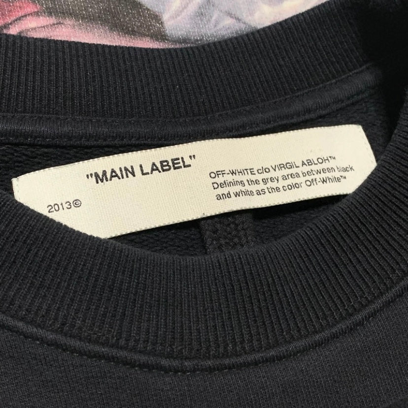 Off White XXS Mariana Silva Painting Black Sweatshirt Crewneck Virgil Abloh