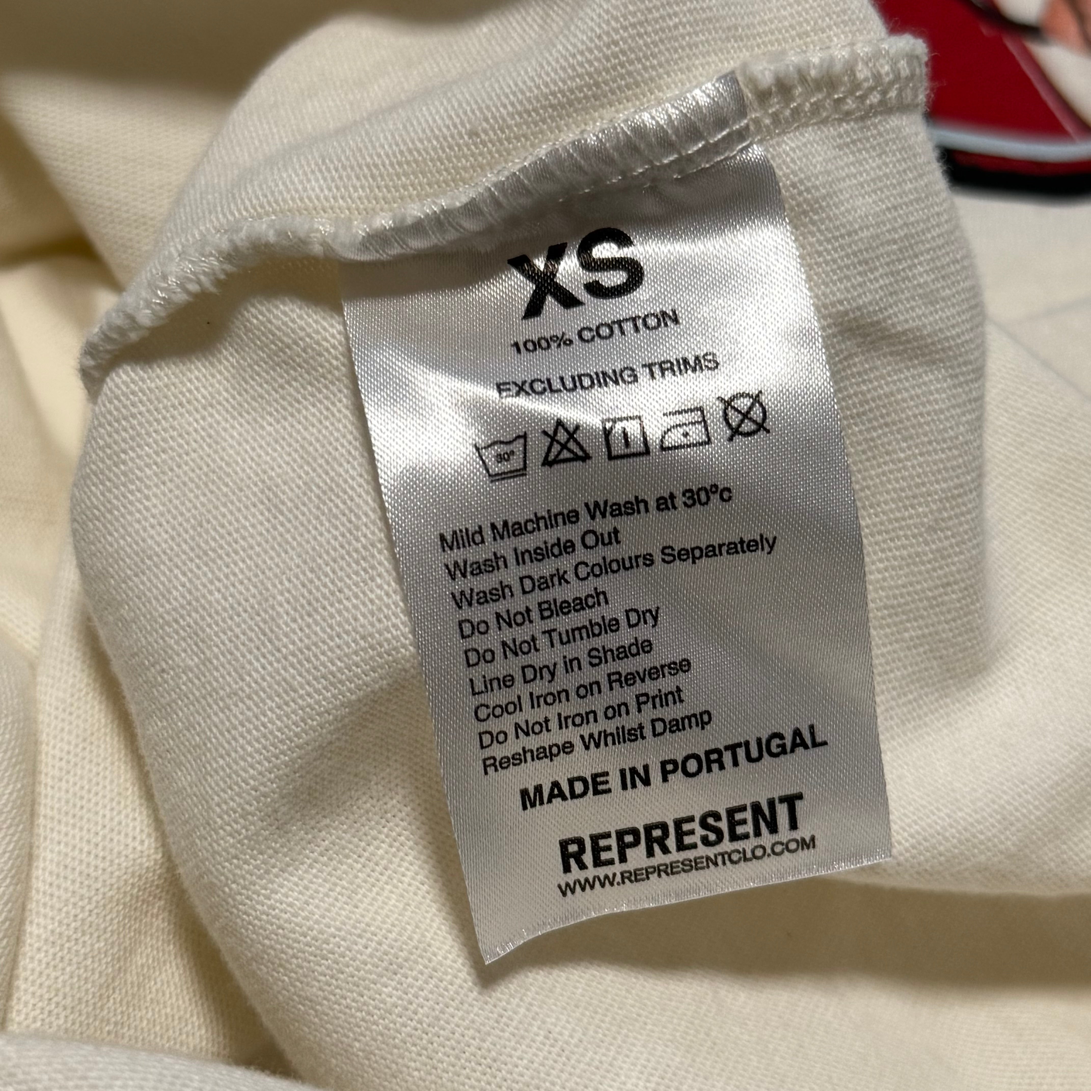 Represent XS Premium Flat White Tee
