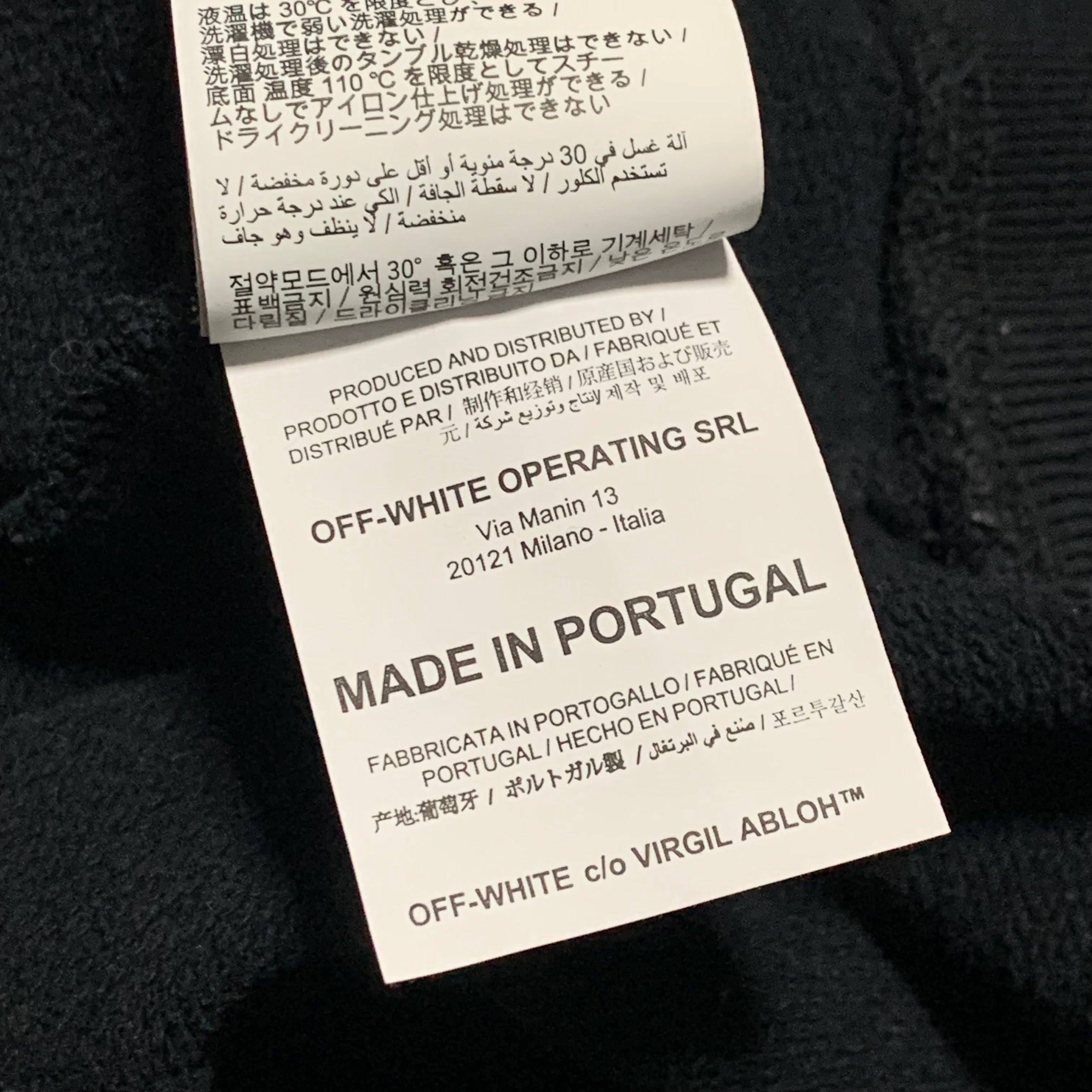Off White XS Mariana Silva Painting Black Sweatshirt Crewneck Virgil Abloh