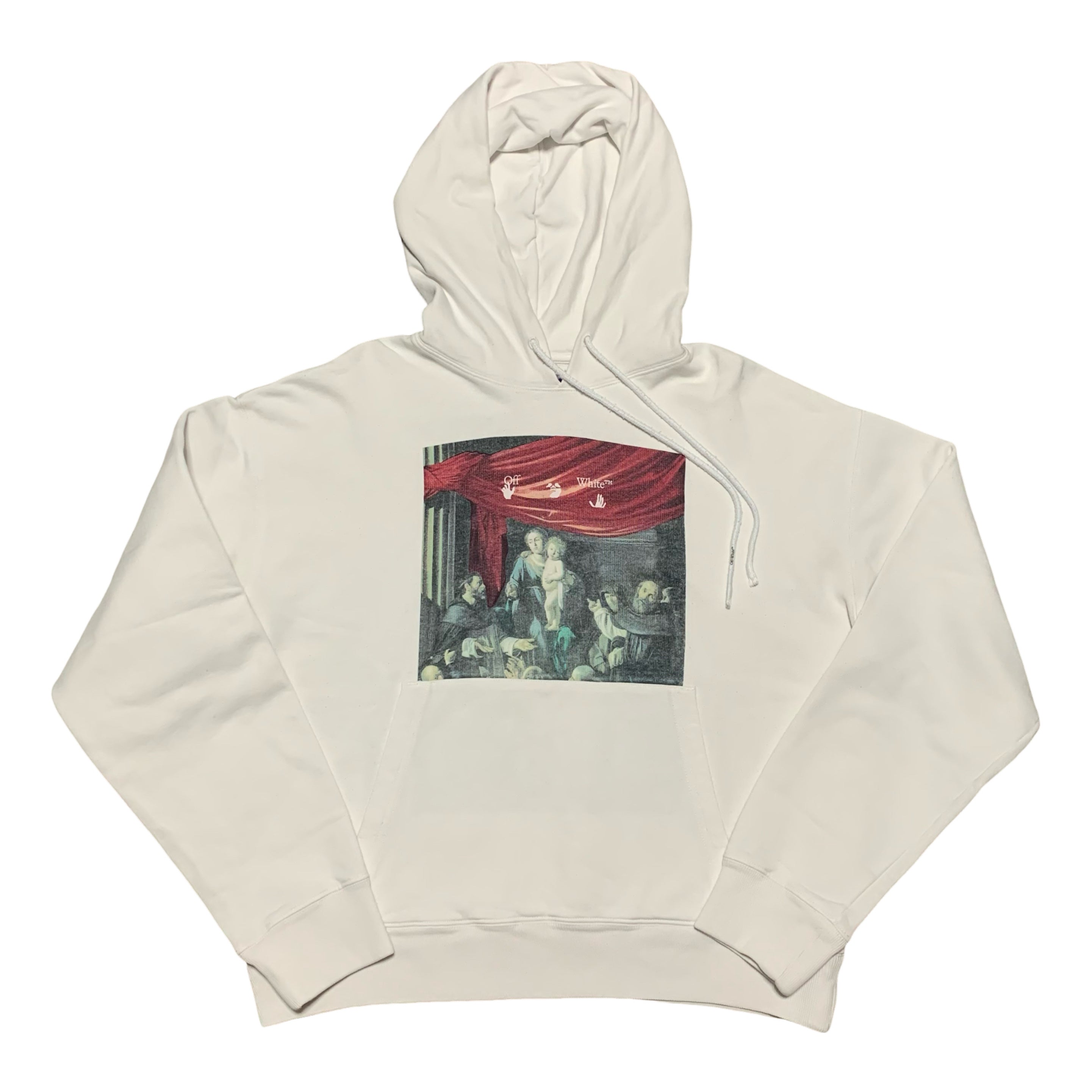Off White Medium Caravaggio Arrows White Hoodie Virgil Abloh