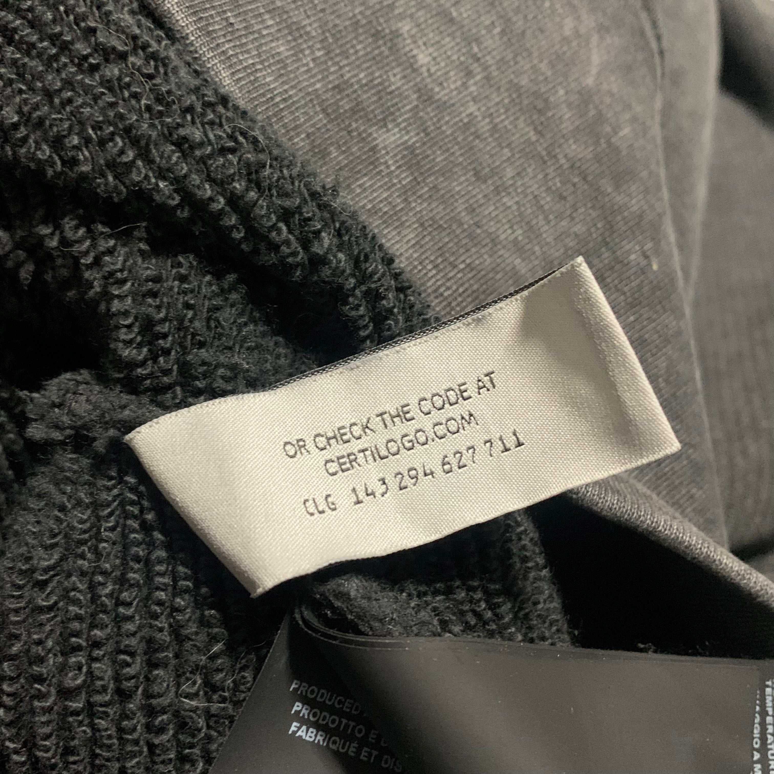 Palm Angels Medium Factory Records Faded Music Grey Hoodie