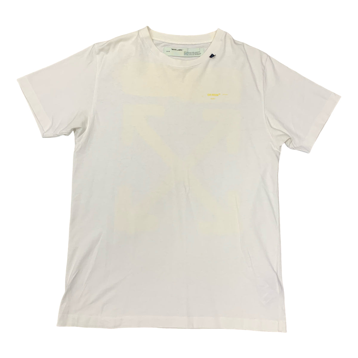 Off White Large Tee Acrylic Arrows White T-Shirt Virgil Abloh