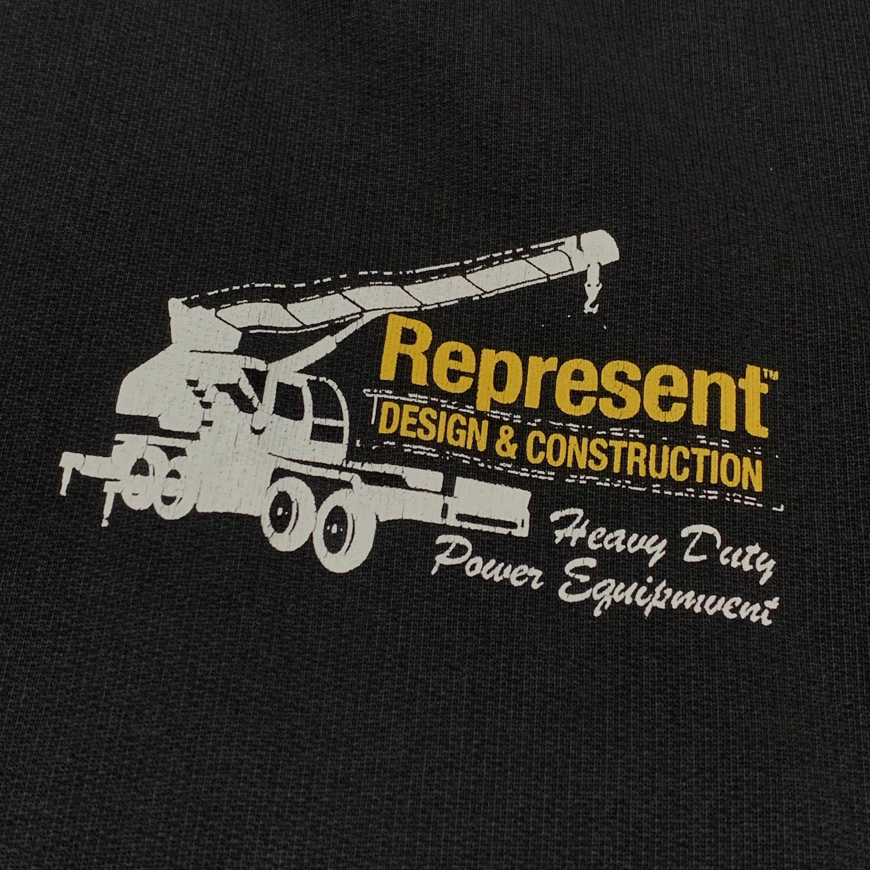 Represent Small Design & Construction Jet Black Hoodie