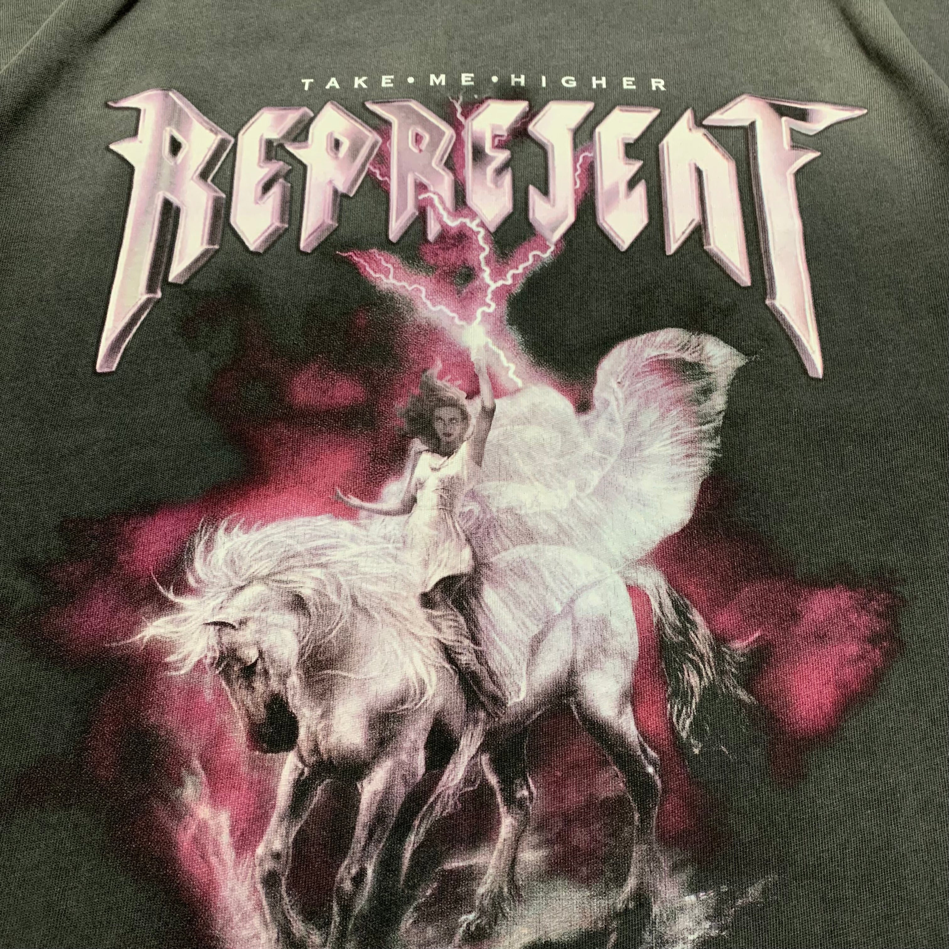 Represent XS Take Me Higher Vintage Grey Tee
