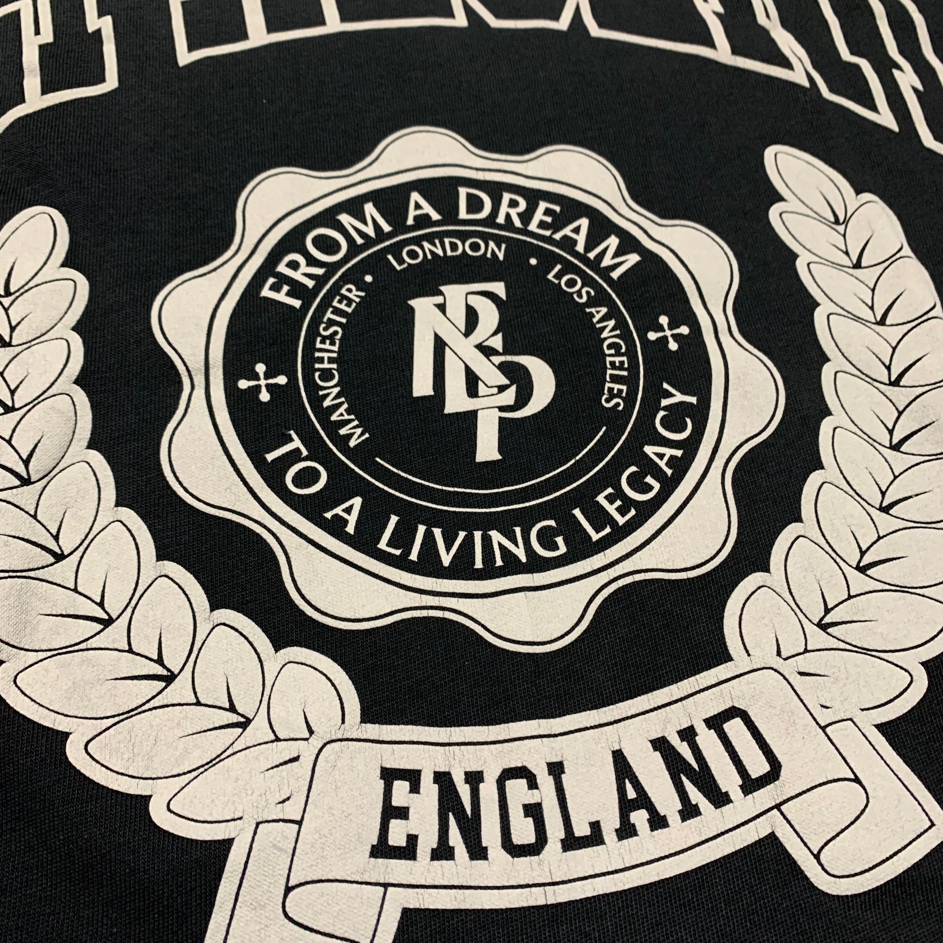 Represent XXS Legacy Crest Stained Black Tee