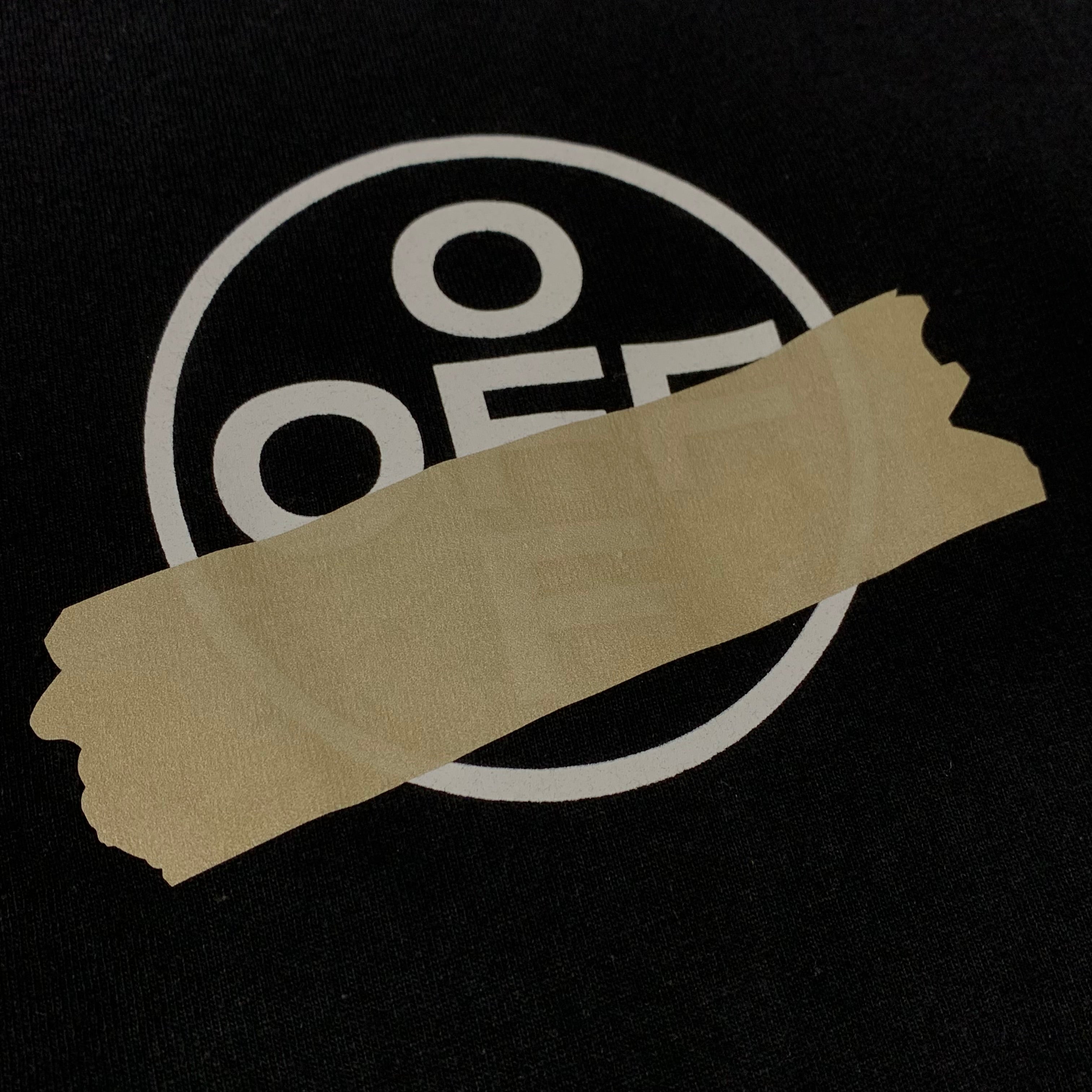 Off White Medium Tee Tape Arrows Black T-Shirt Virgil Abloh