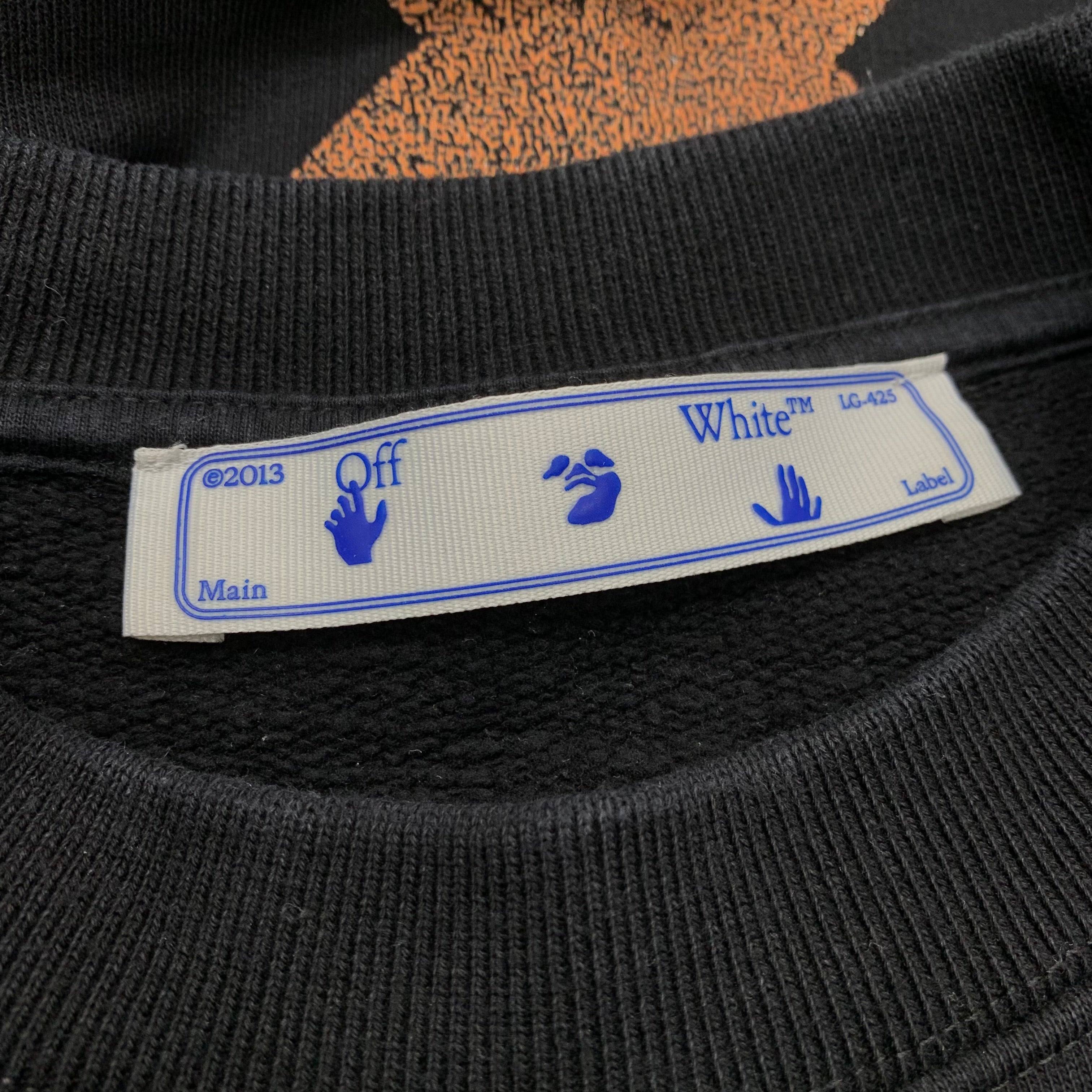 Off White Medium Degrade Arrows Black Sweatshirt Crewneck Virgil Abloh