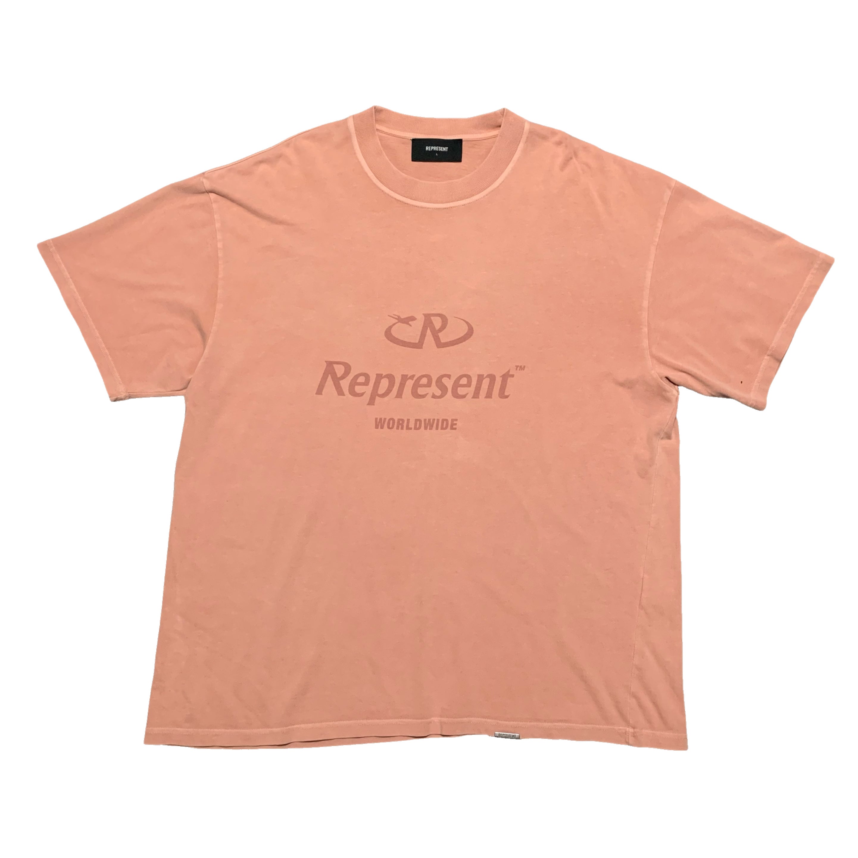 Represent Large Worldwide Pink Tee