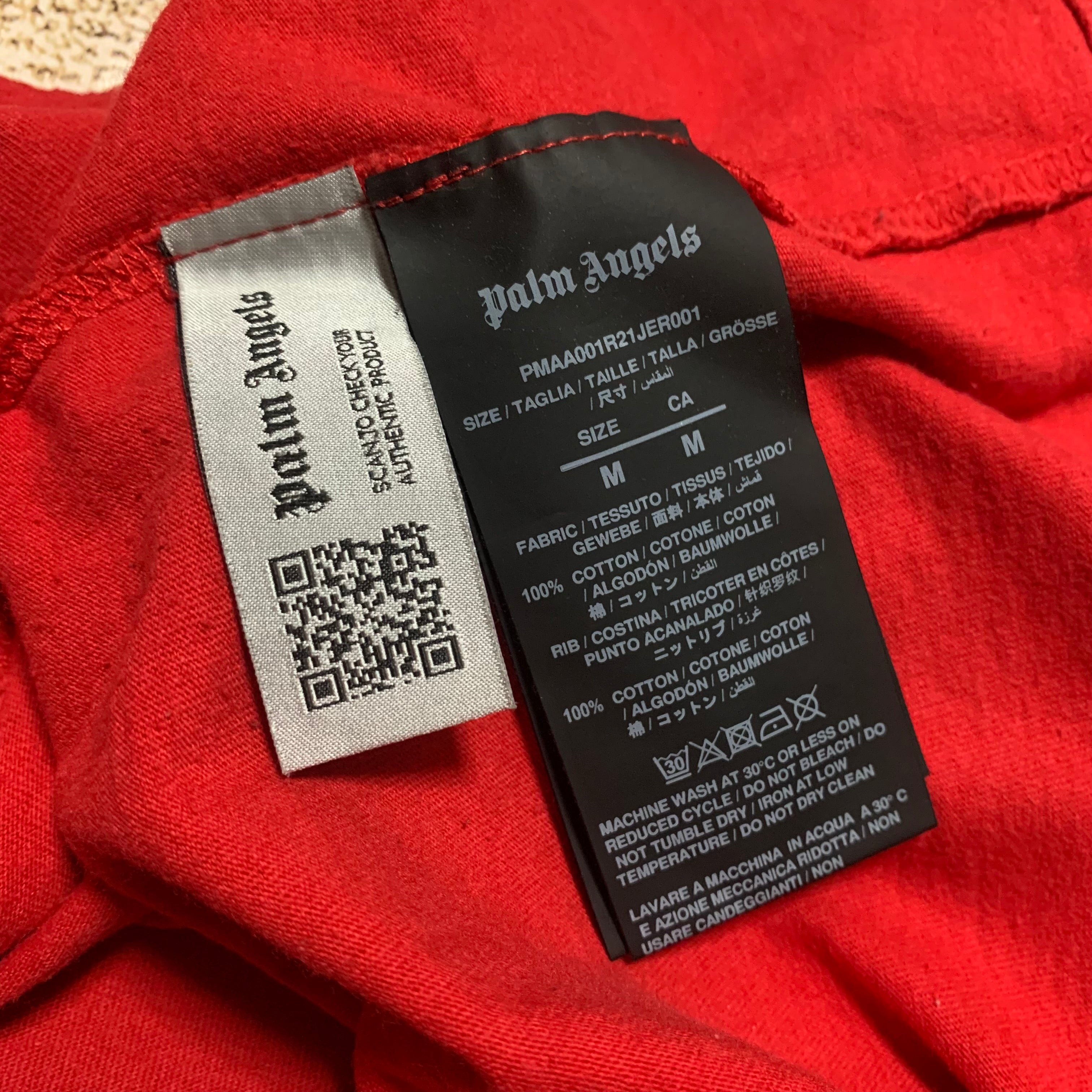 Palm Angels Medium Kill The Bear Red Tee