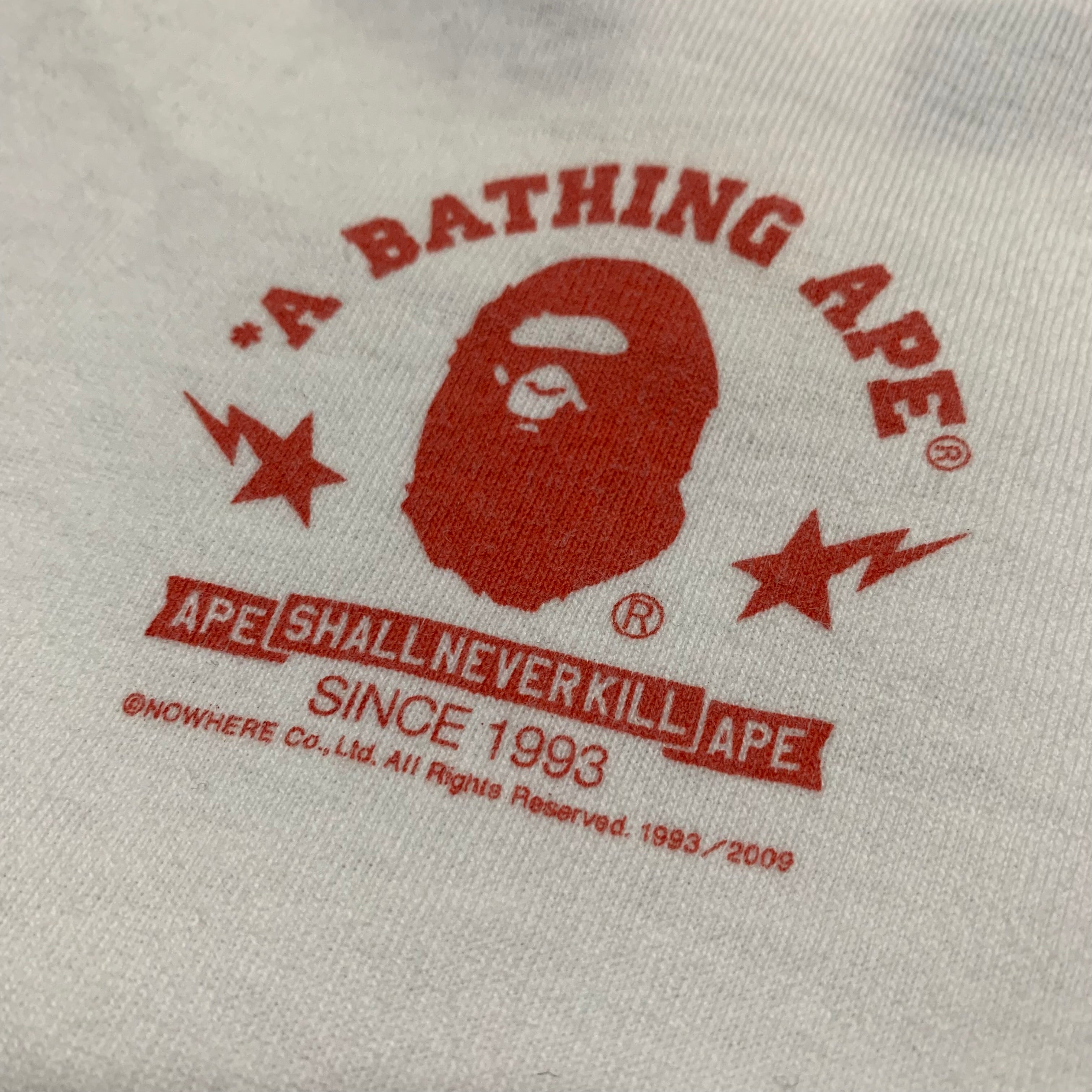 Bape Medium Bape Sta White Tee A Bathing Ape 2009