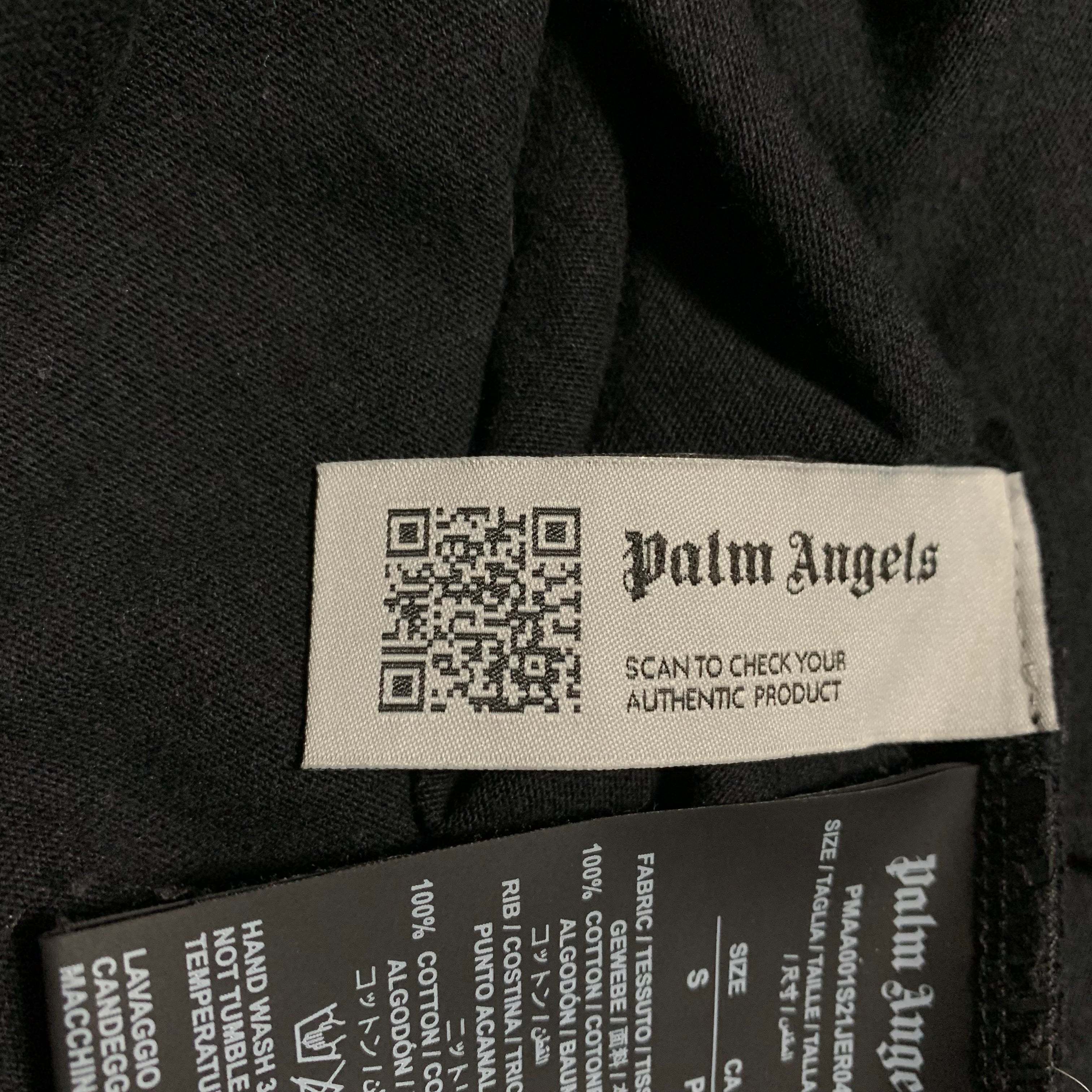 Palm Angels Small New York Sprayed Black Tee