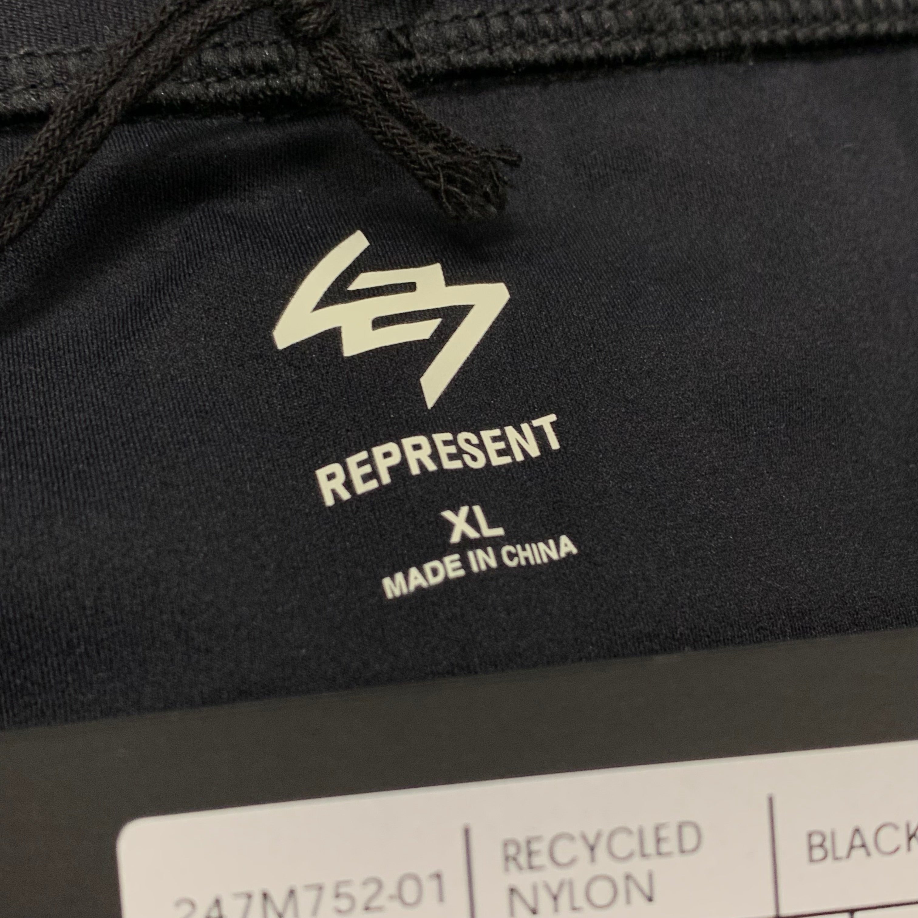 Represent XL Shorts 247 Marathon Black Shorts MCR Manchester