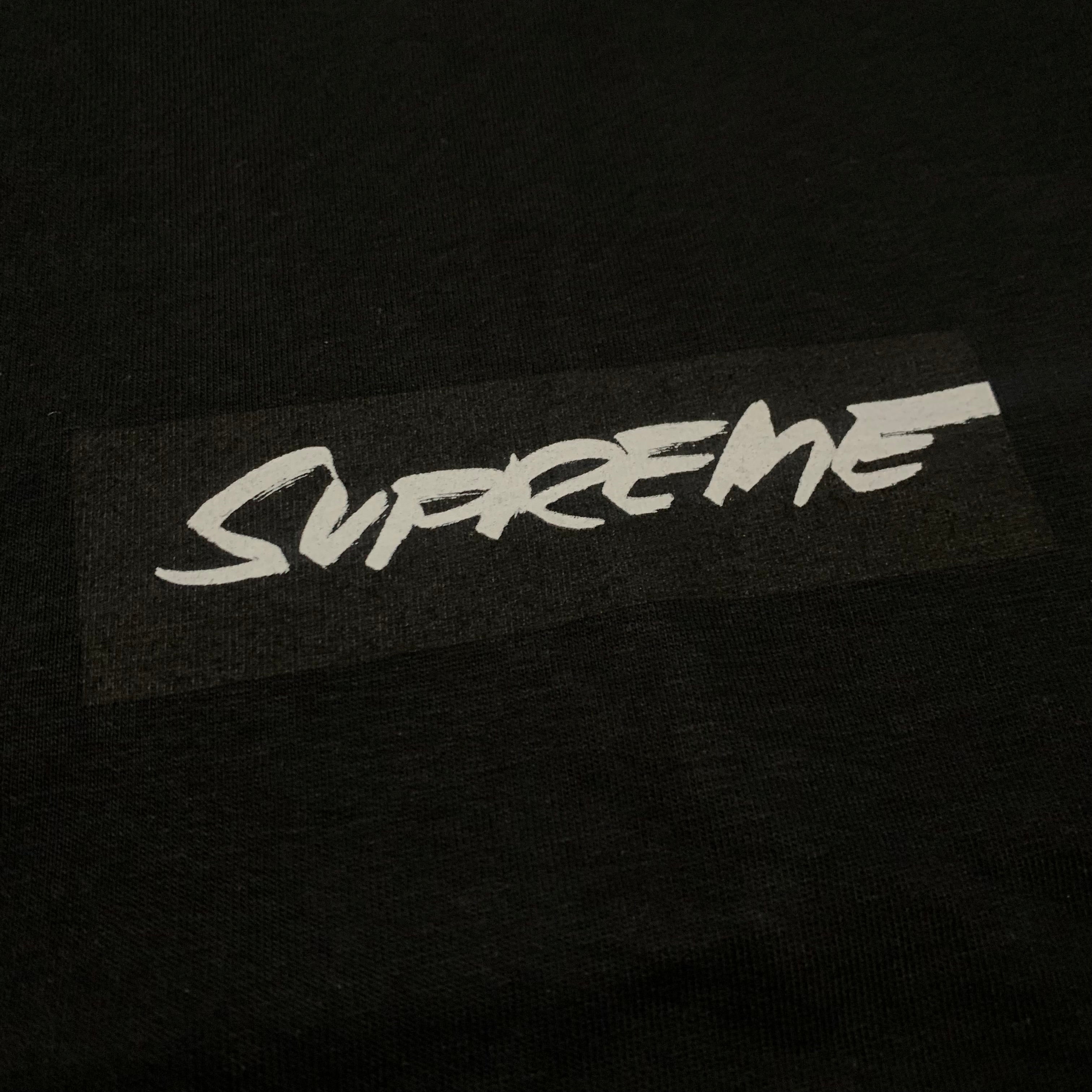 Supreme Small Futura Box Logo Black Tee 2024