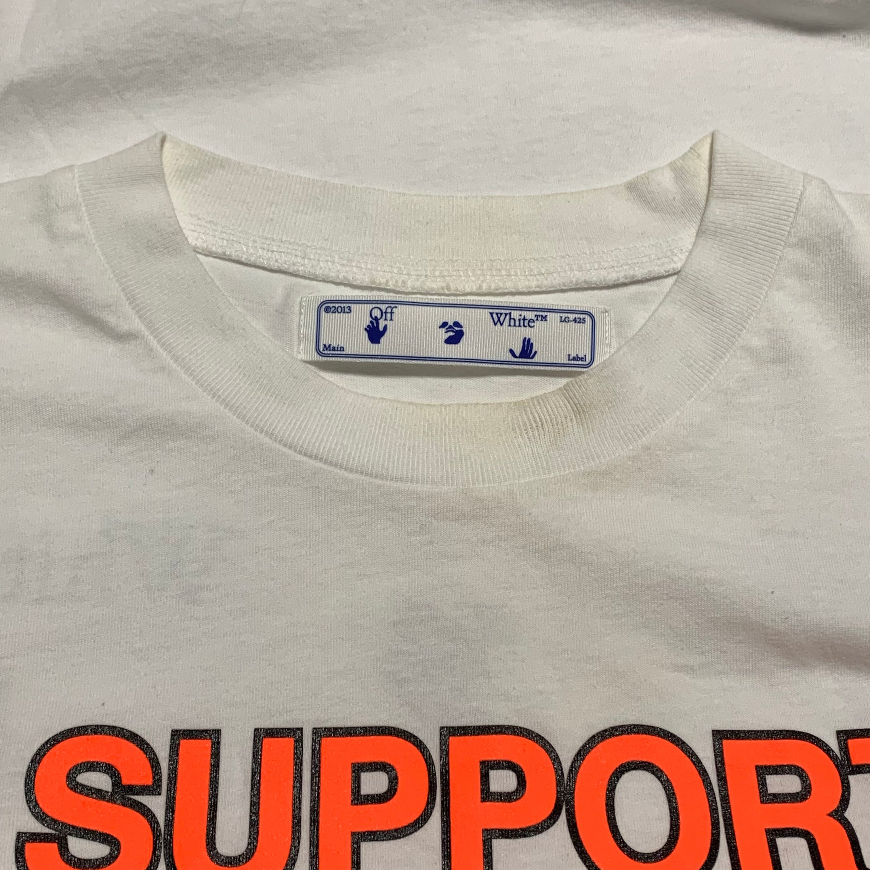 Off White Medium I Support Young Black Businesses White Tee Virgil Abloh