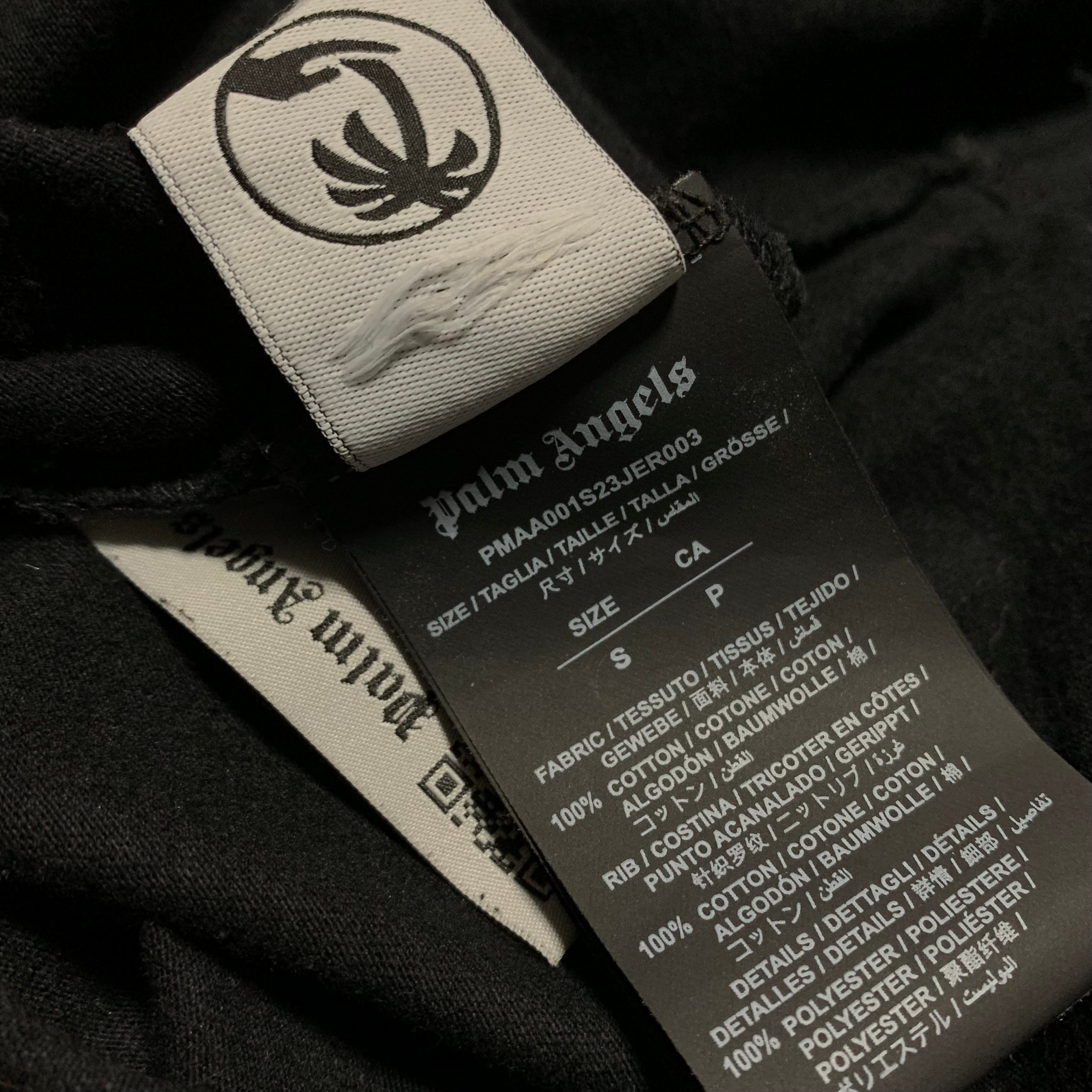 Palm Angels Small Getty Speedboat Classic Black Tee