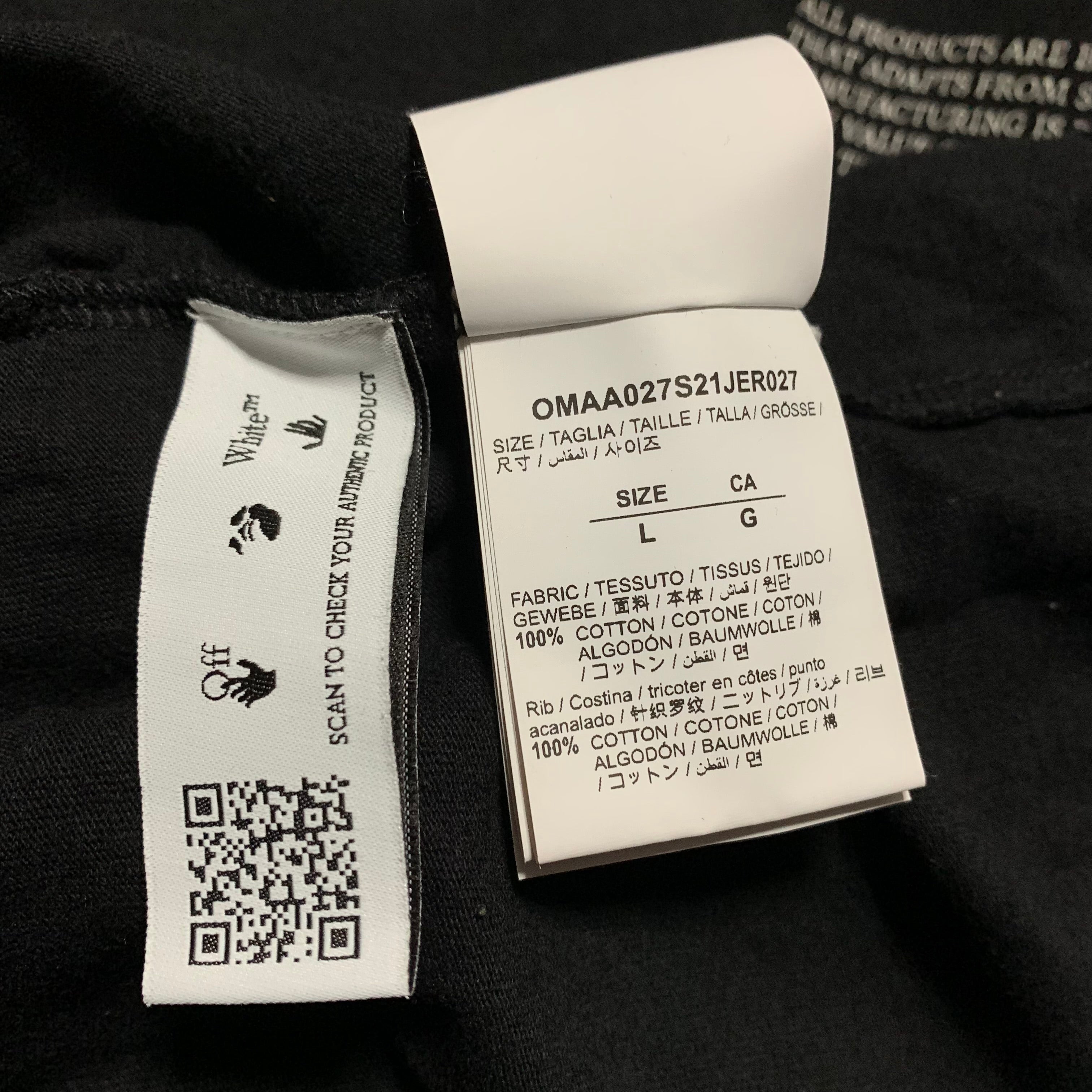 Off White Large Take Care Arrows Black Tee Virgil Abloh Earth
