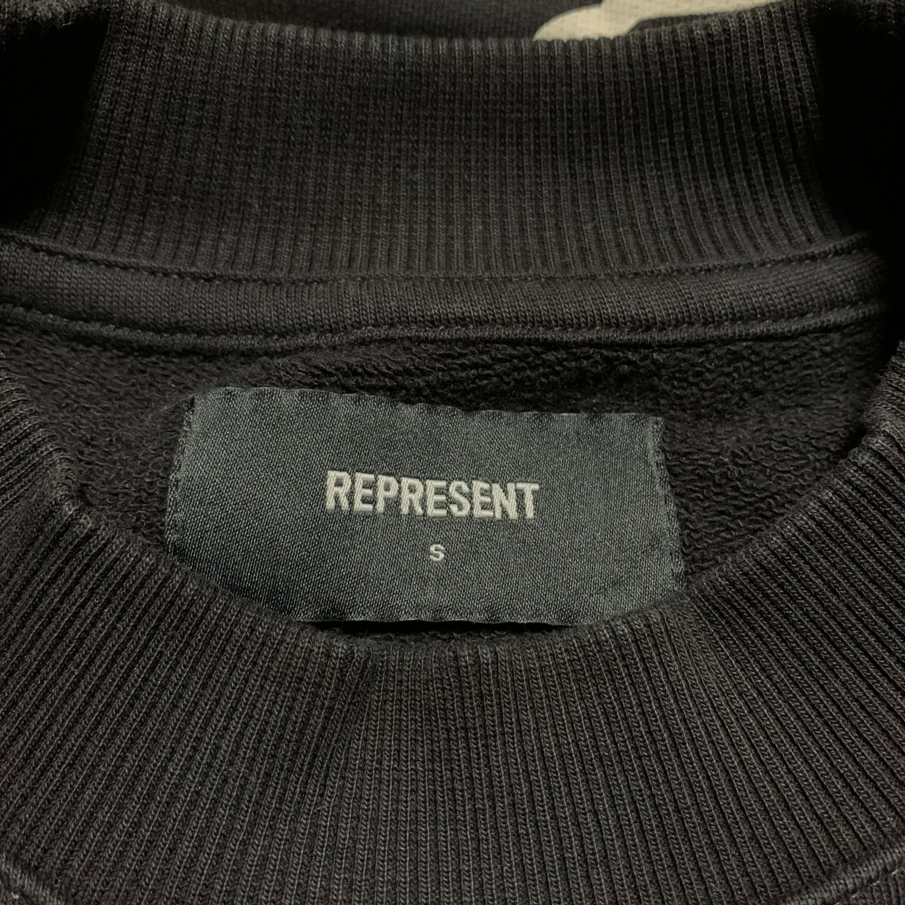 Represent Small Storms Of Heaven Jet Black Sweater Sweatshirt Crewneck