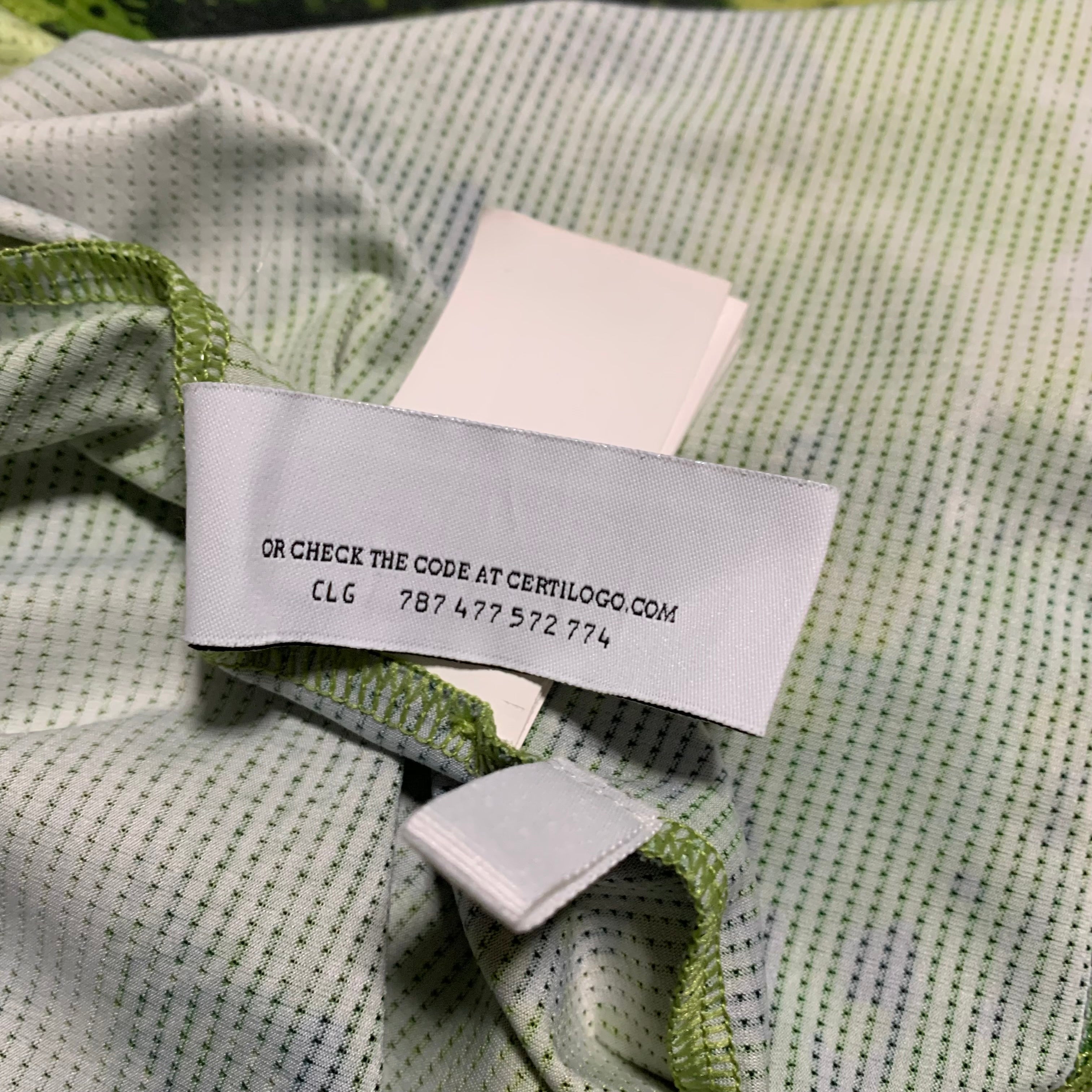 Off White Medium Active Camo Logo Green Tee Virgil Abloh