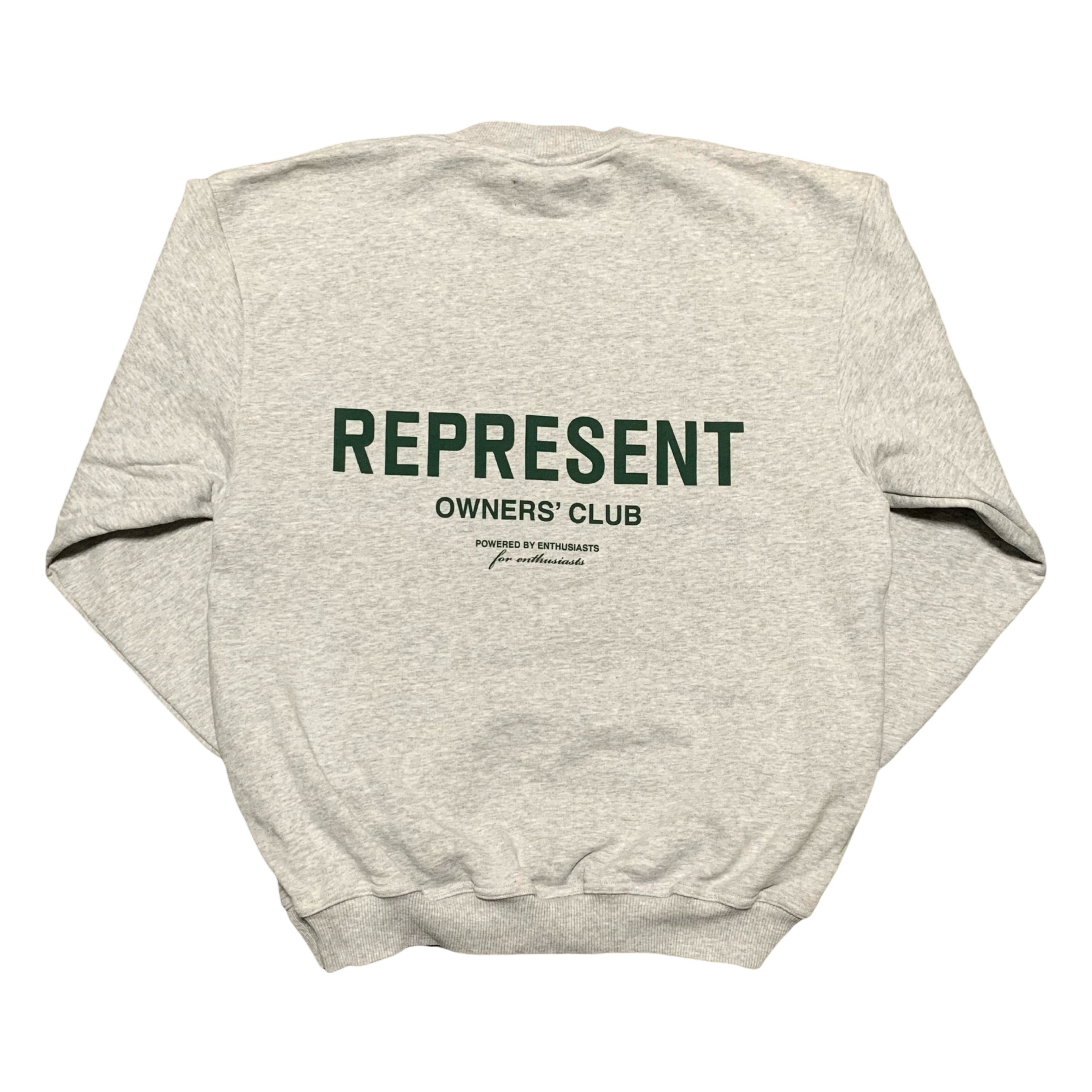 Represent XS Owners Club Sweater Sweatshirt Crewneck Grey