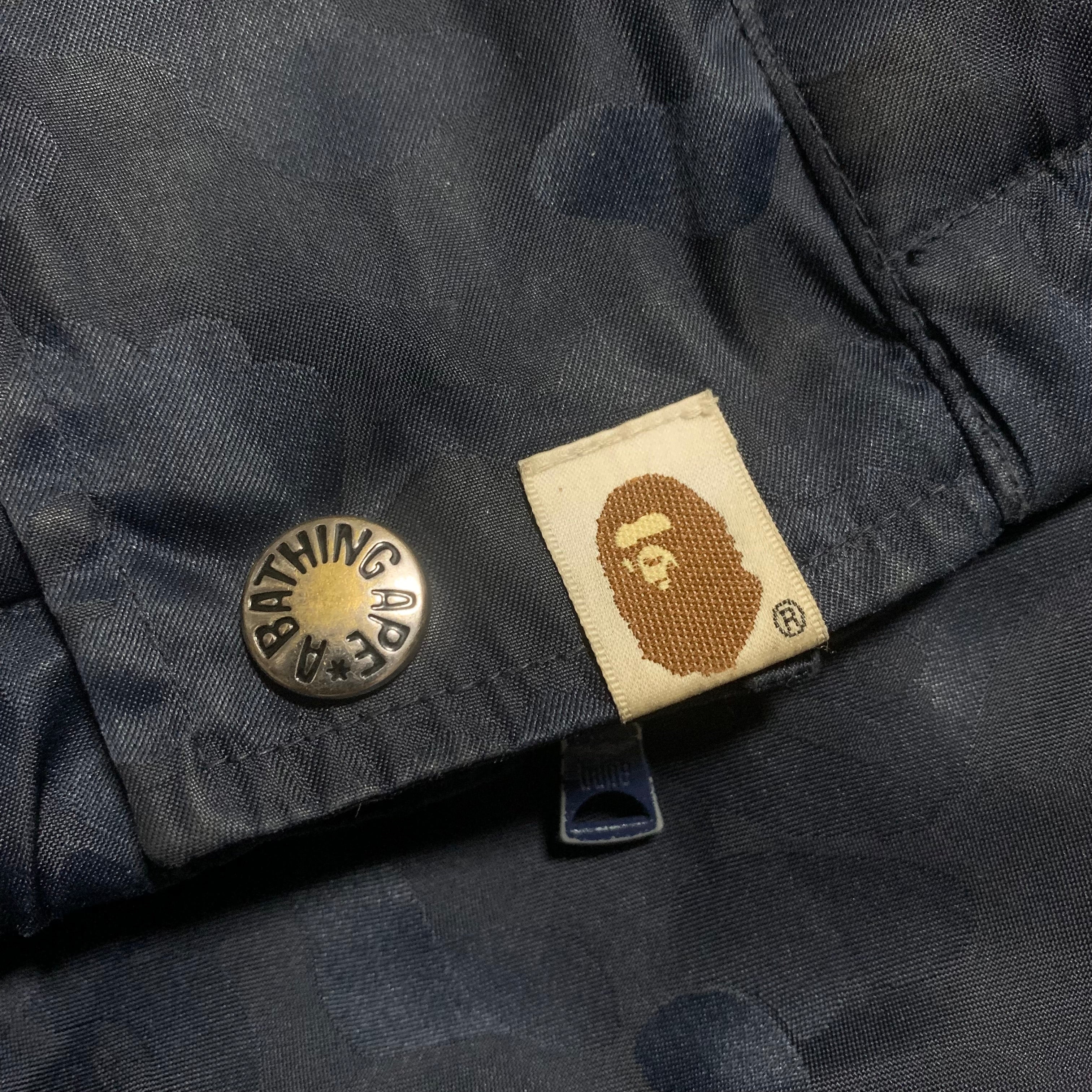 Bape Small Snowboard Jacket Blue Camo A Bathing Ape