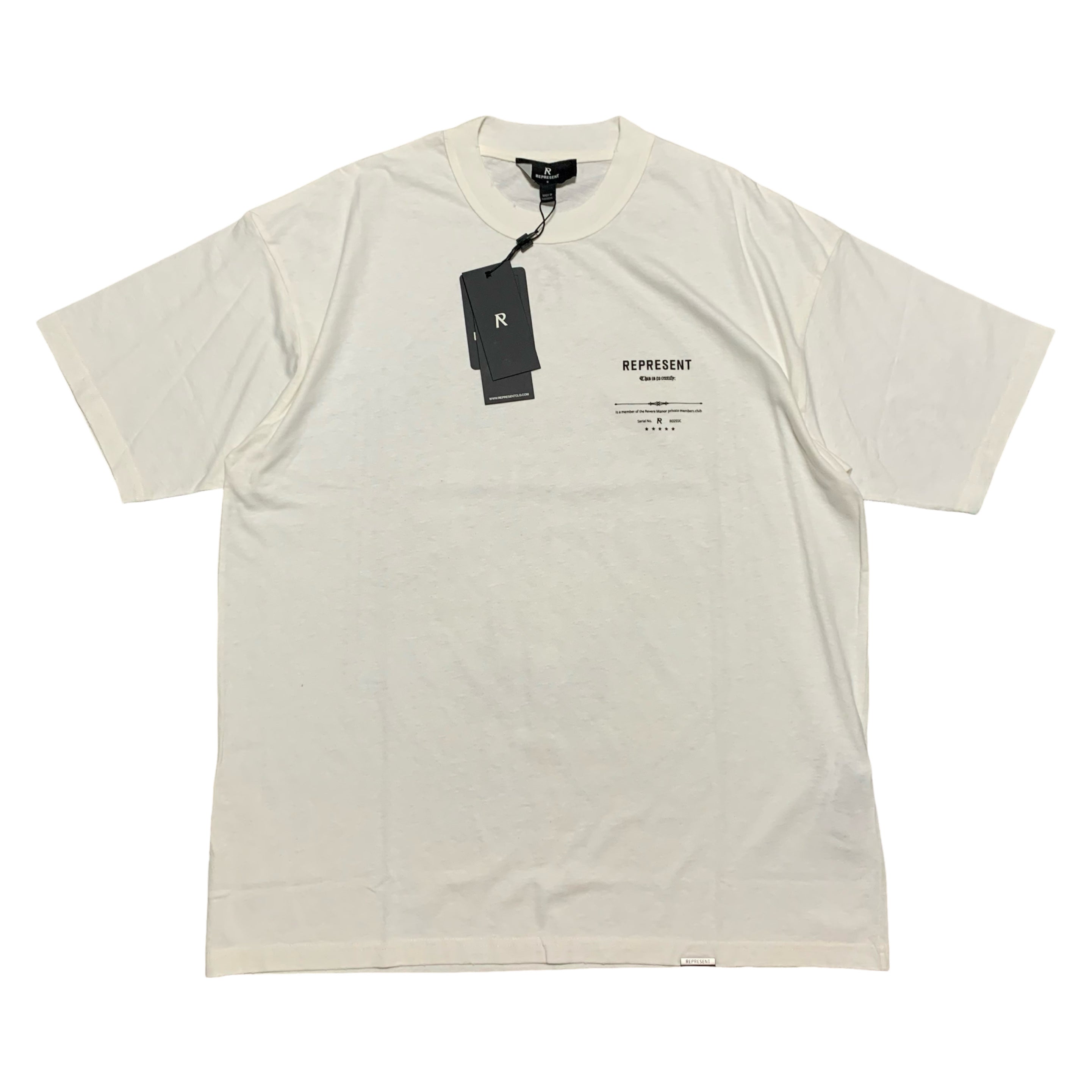 Represent Small Revere Manor Aged White Tee