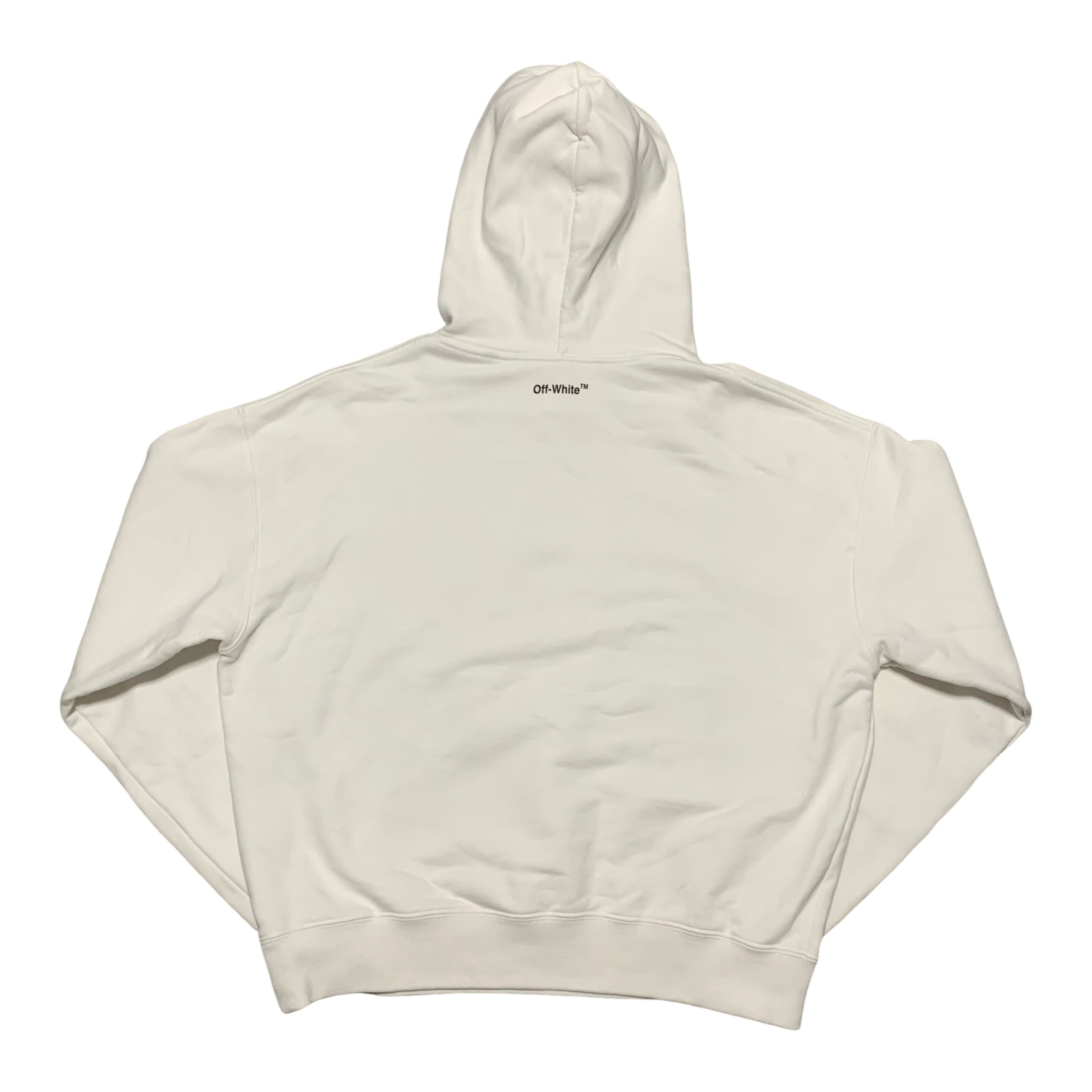 Off White Large Mona Lisa White Hoodie Virgil Abloh
