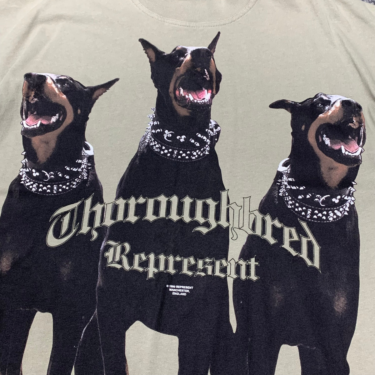 Represent Medium Tee Thoroughbred Dog Green T-Shirt