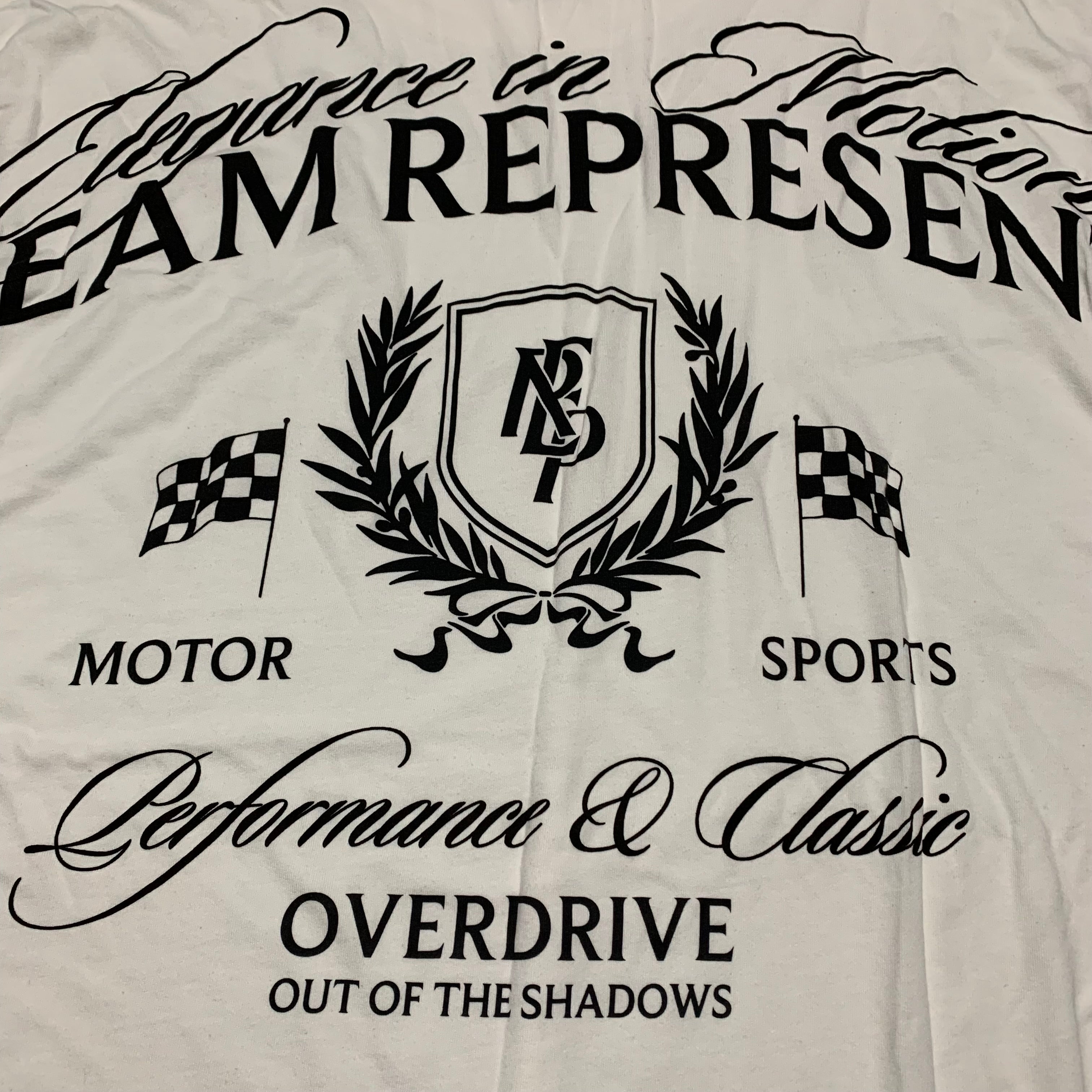 Represent XXL Crest Flat White Tee