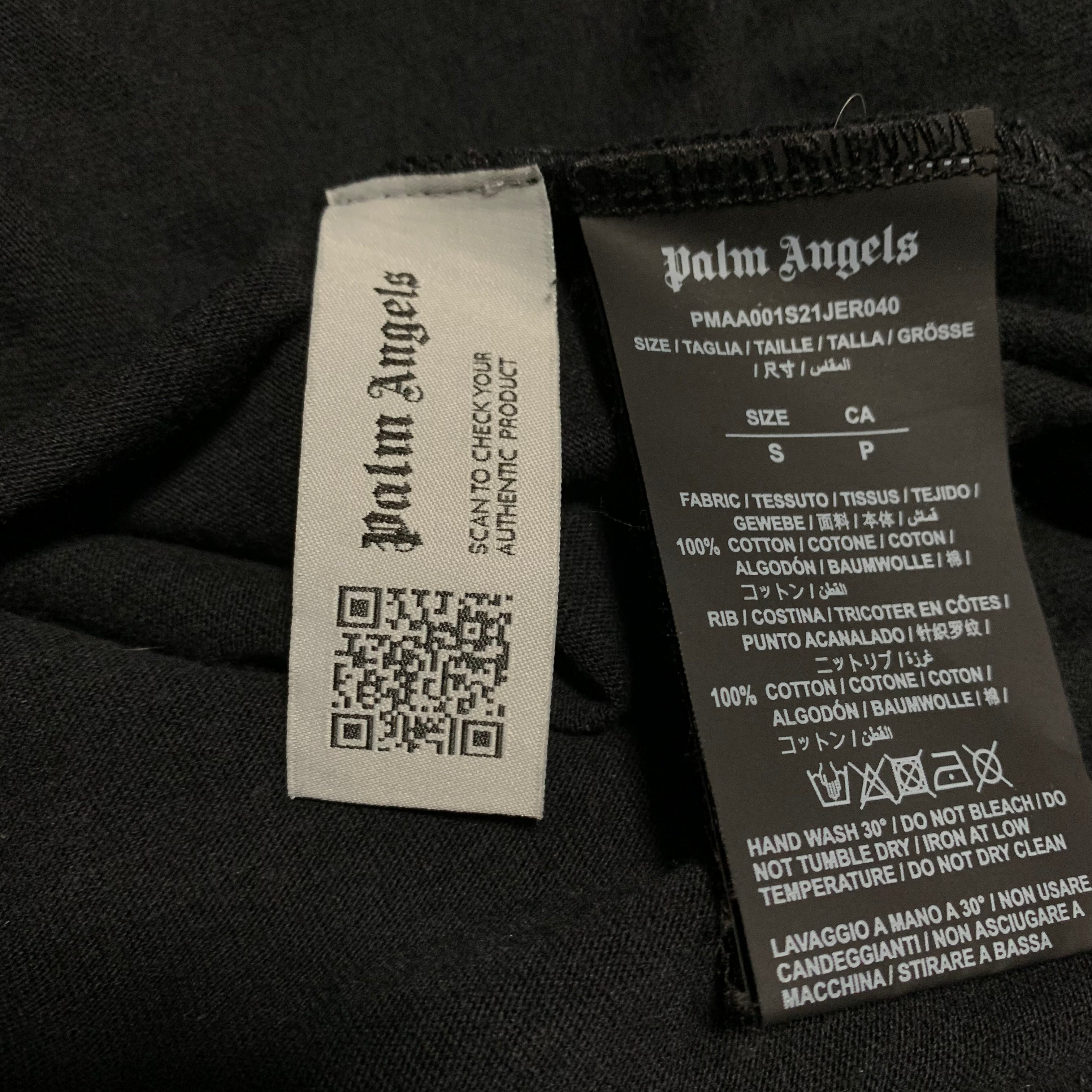Palm Angels Small New York Sprayed Black Tee