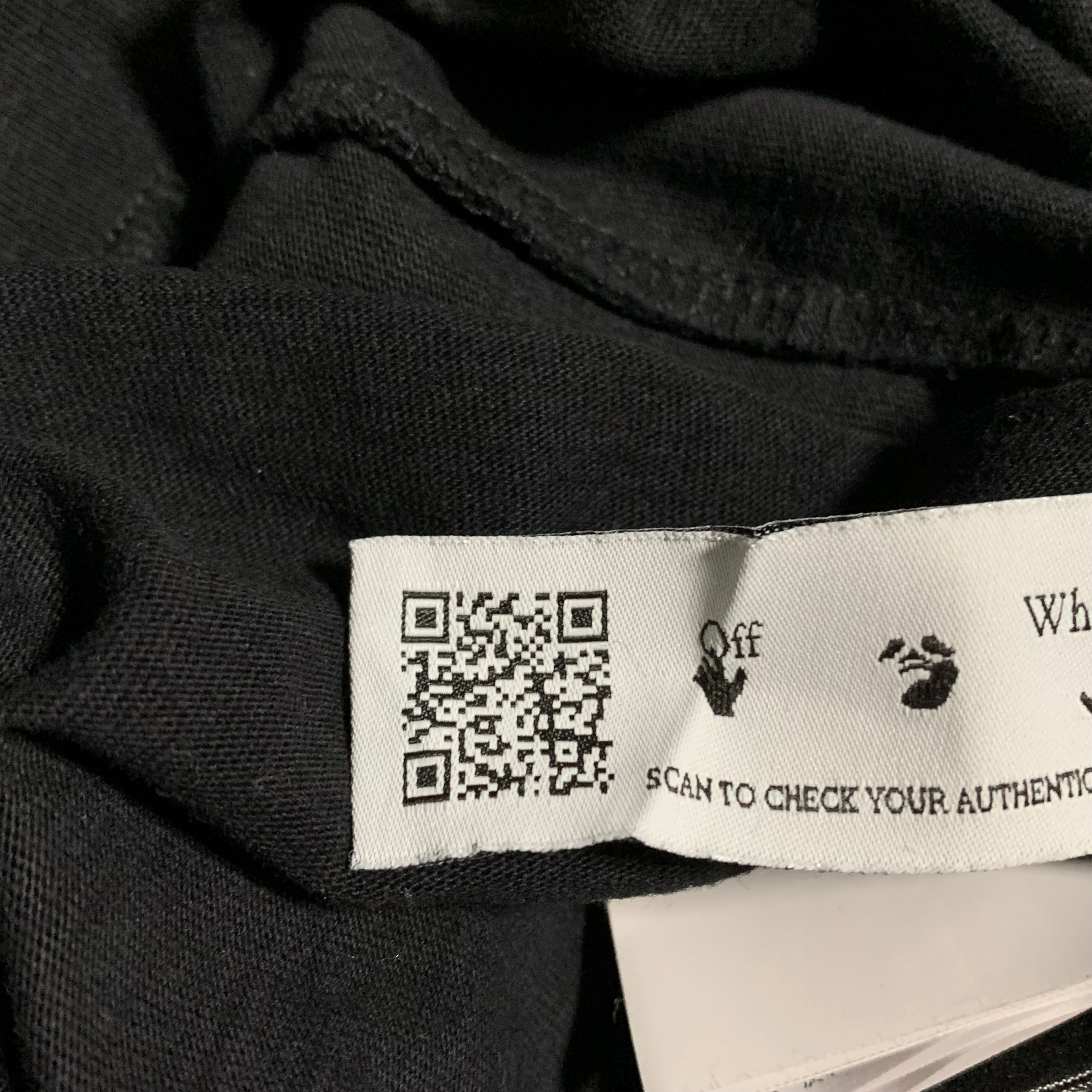 Off White Medium Tornado Arrows Black Tee Virgil Abloh