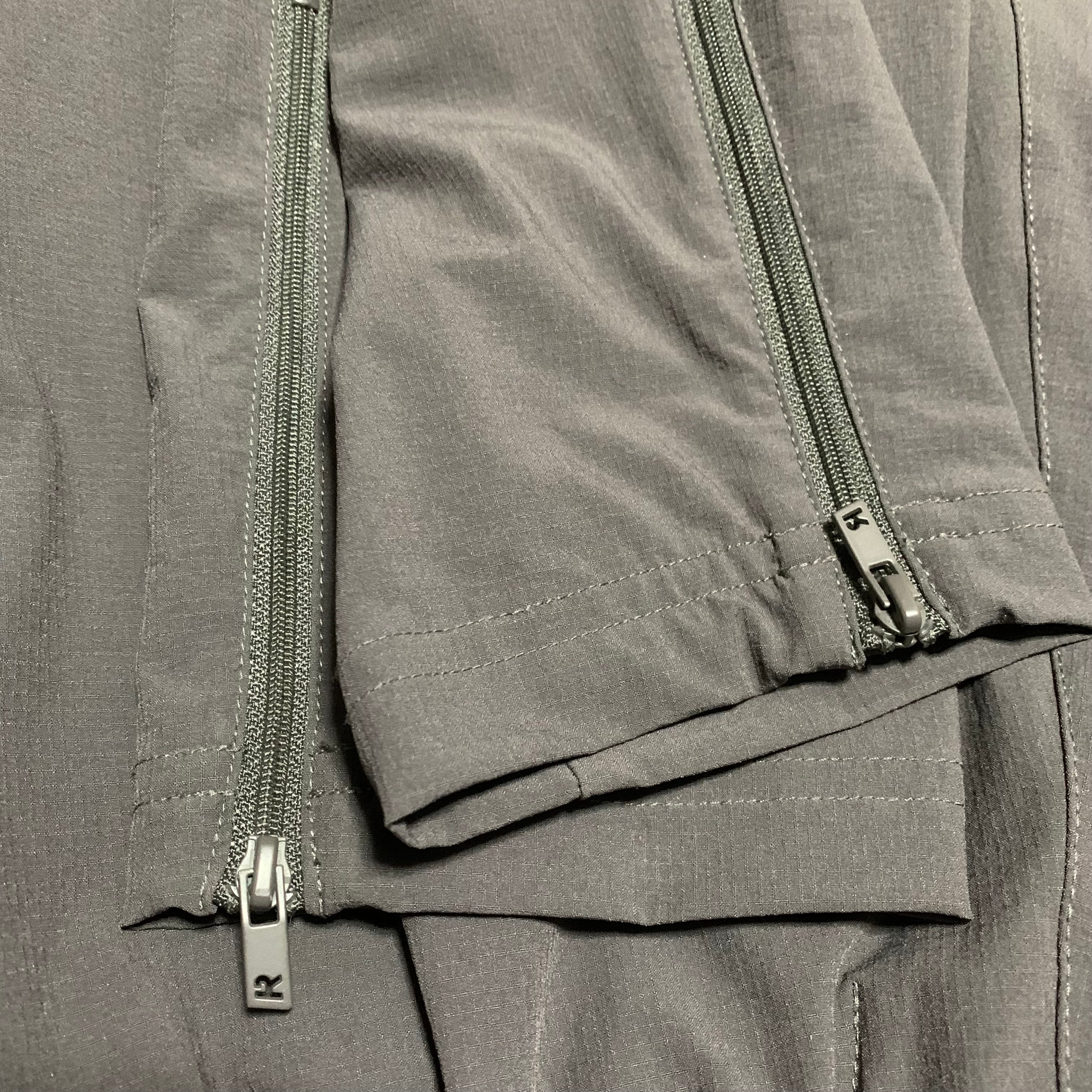 Represent Medium 247 Track Pants Bottoms Grey Zip Cargos